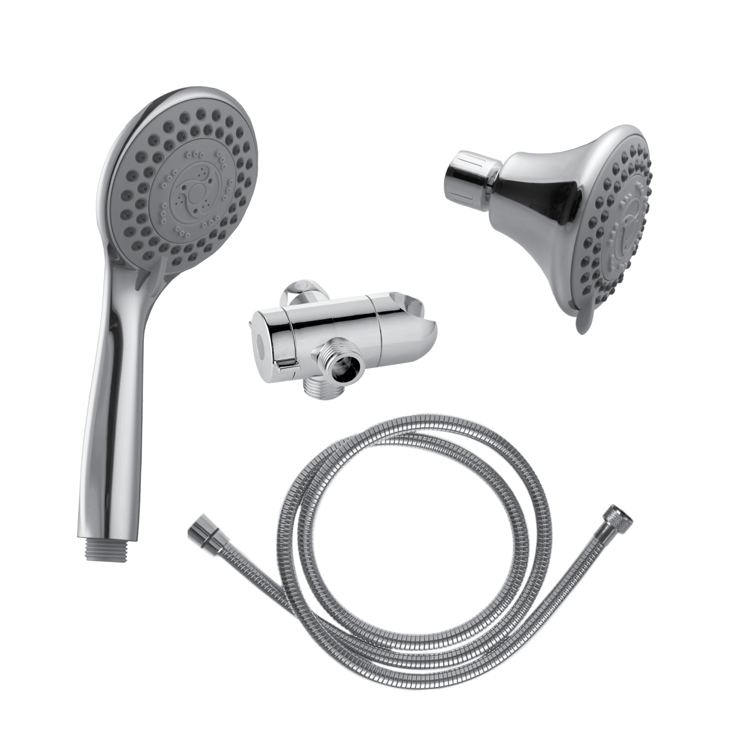 Akuaplus® 3-Way Hand Shower with 5 Settings - Chrome