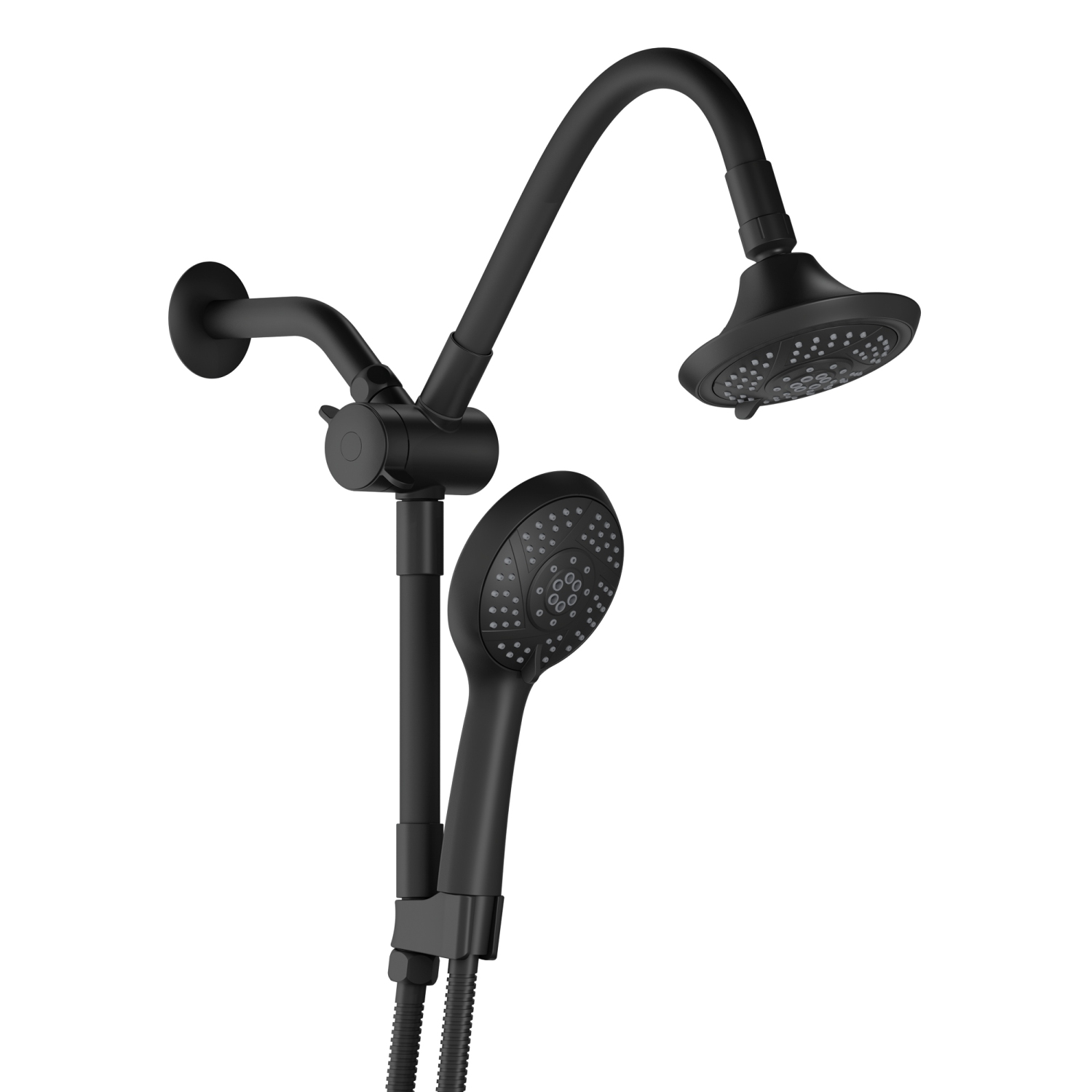 Akuaplus® Hand Shower Kit with Adjustable Arm - Black