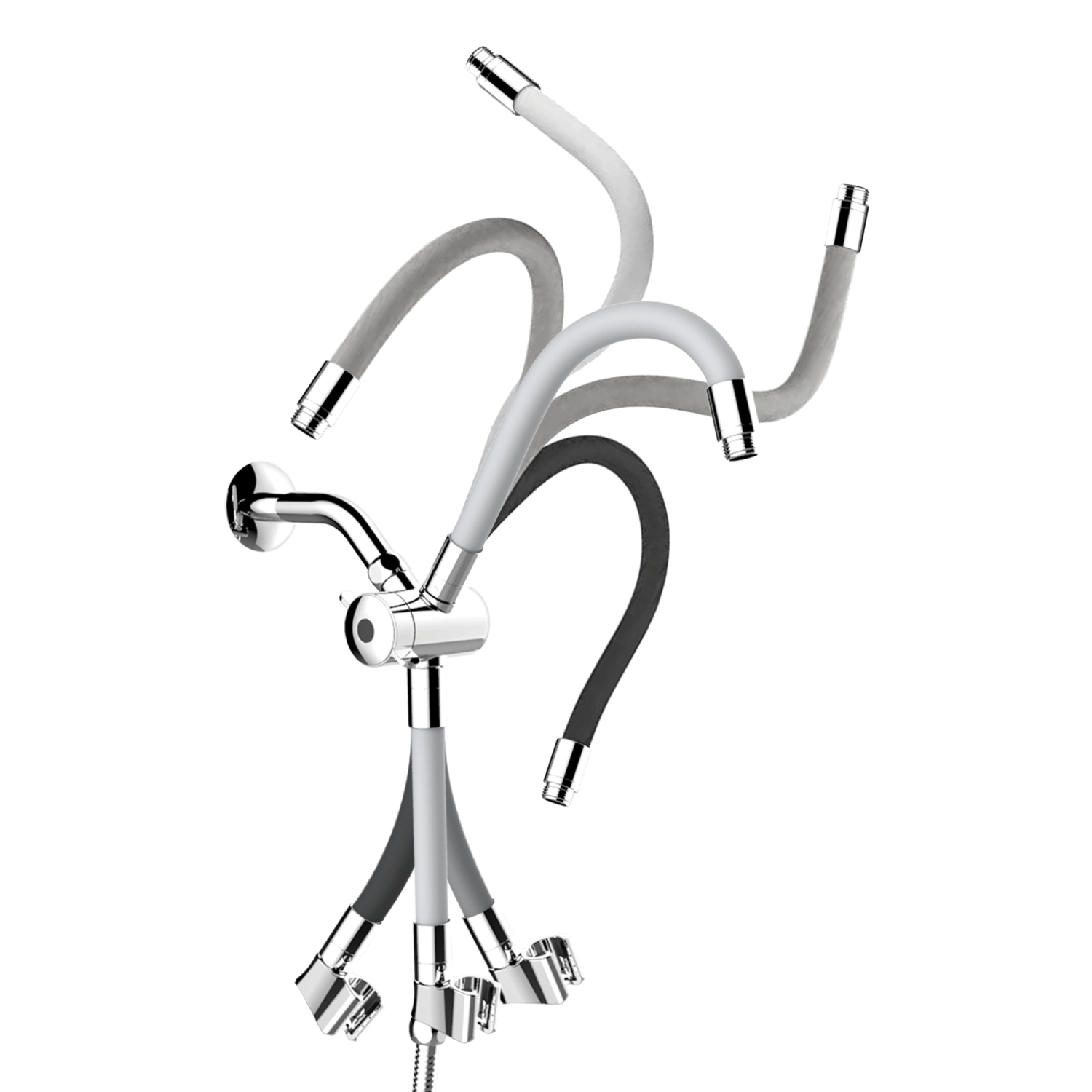 Akuaplus® Hand Shower Kit with Adjustable Arm - Chrome