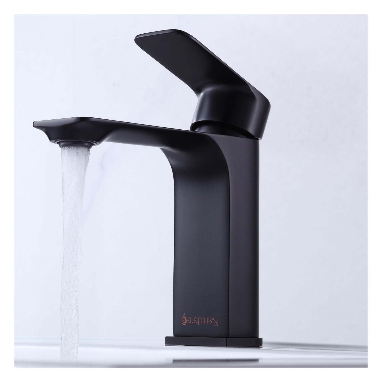 Akuaplus® ELENA Lavatory Faucet - Single Square Handle - matte black