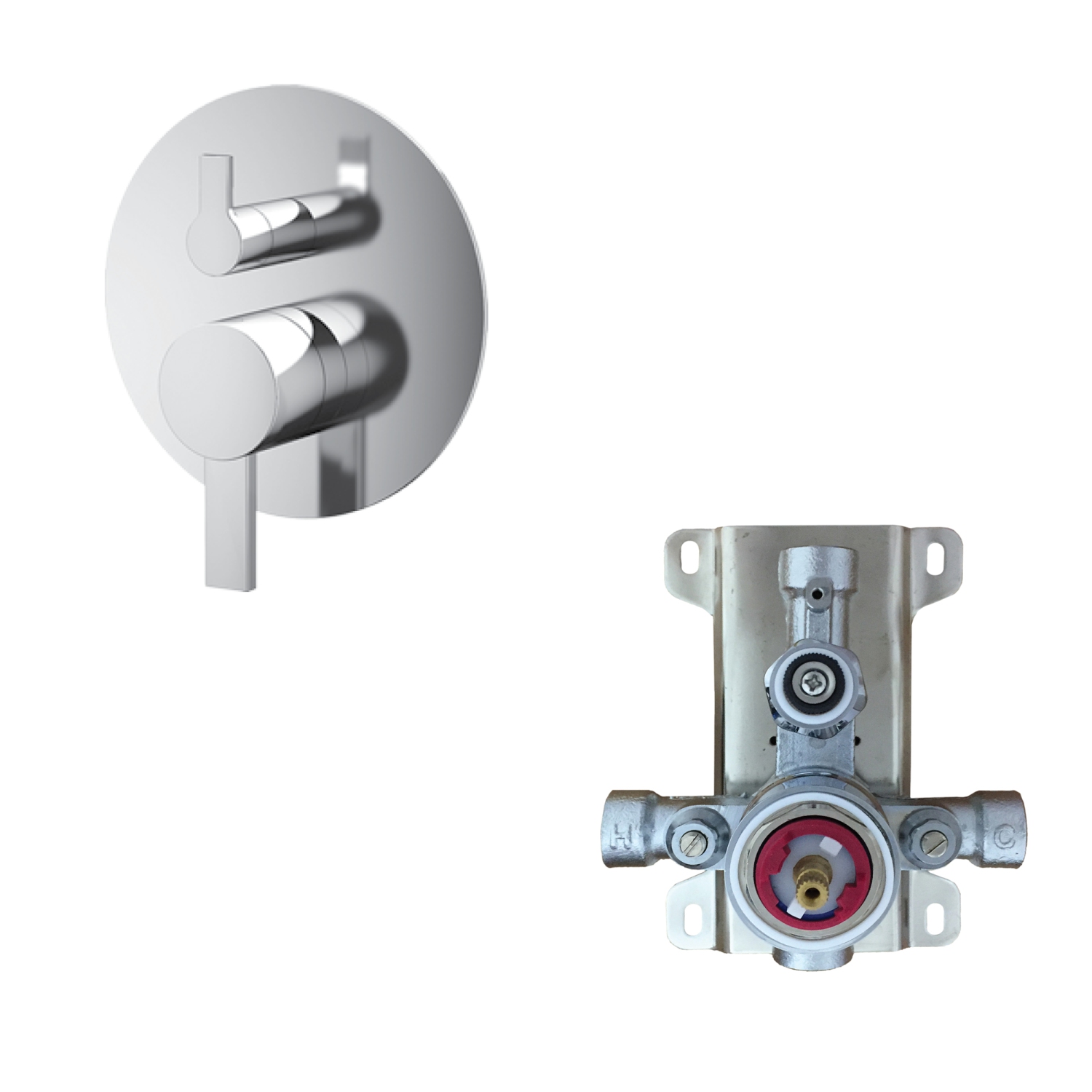 Akuaplus® Elite Shower Faucet with Sliding Rail - Chrome