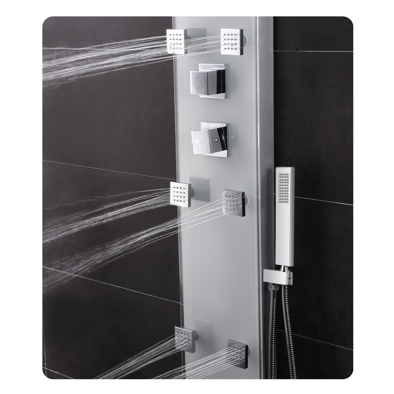 Akuaplus® Zara Shower Panel - White