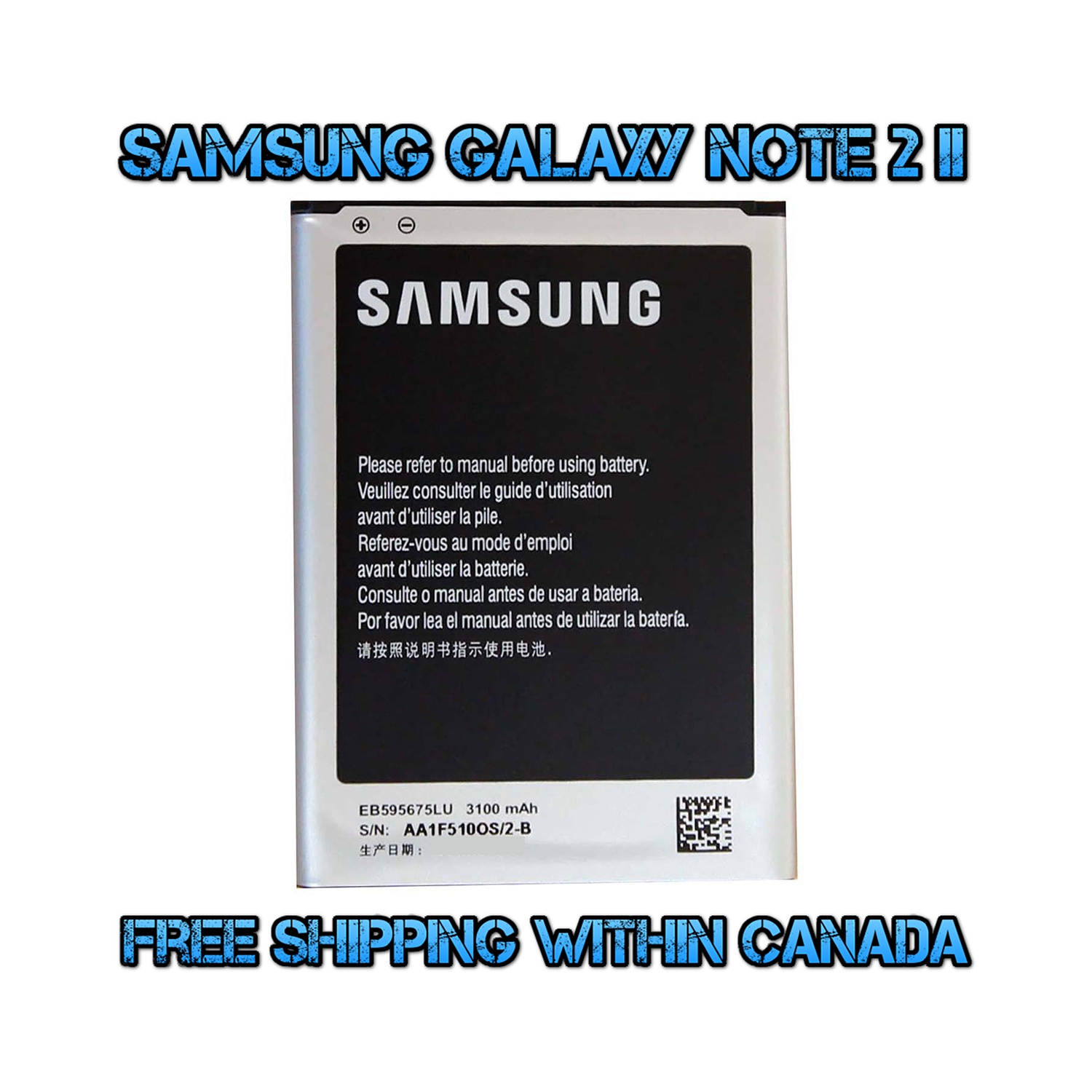New OEM Replacement Battery Model EB595675LU 3100 mAh for Samsung Galaxy Note 2 II N7100 N7105 i317 - (FREE SHIPPING)