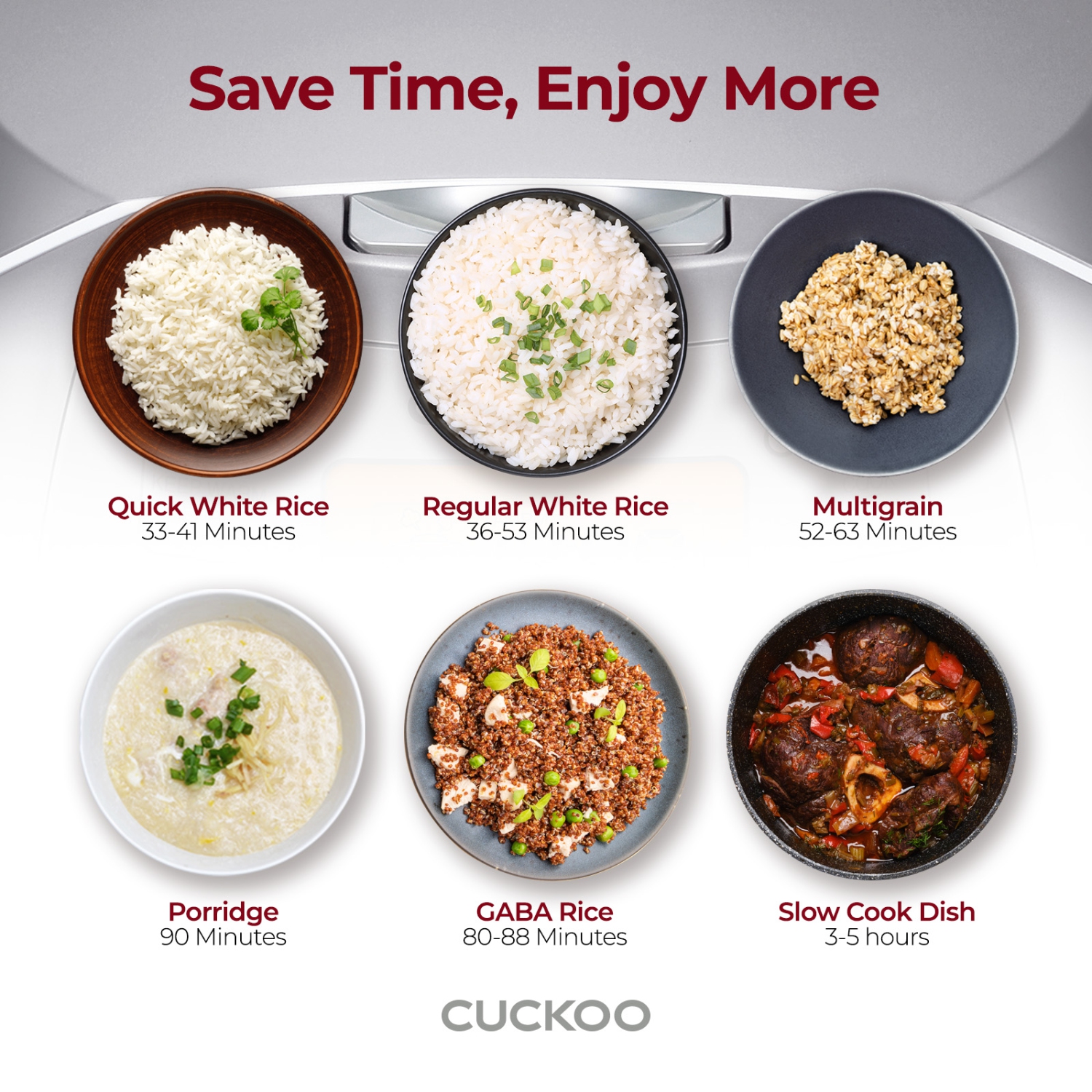 Cuckoo CR-0632F Multifunctional & Programmable Electric Rice Cooker, Intelligent Cooking Algorithm, 6 Cups - 12 Cups (Cooked), Made in Korea,