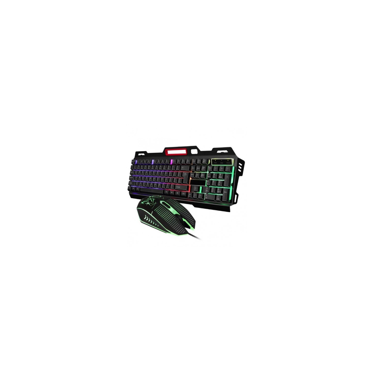 CMK198 Professional 104-Key Gaming Keyboard and Mouse Combo - USB - Rainbow LED Backlit