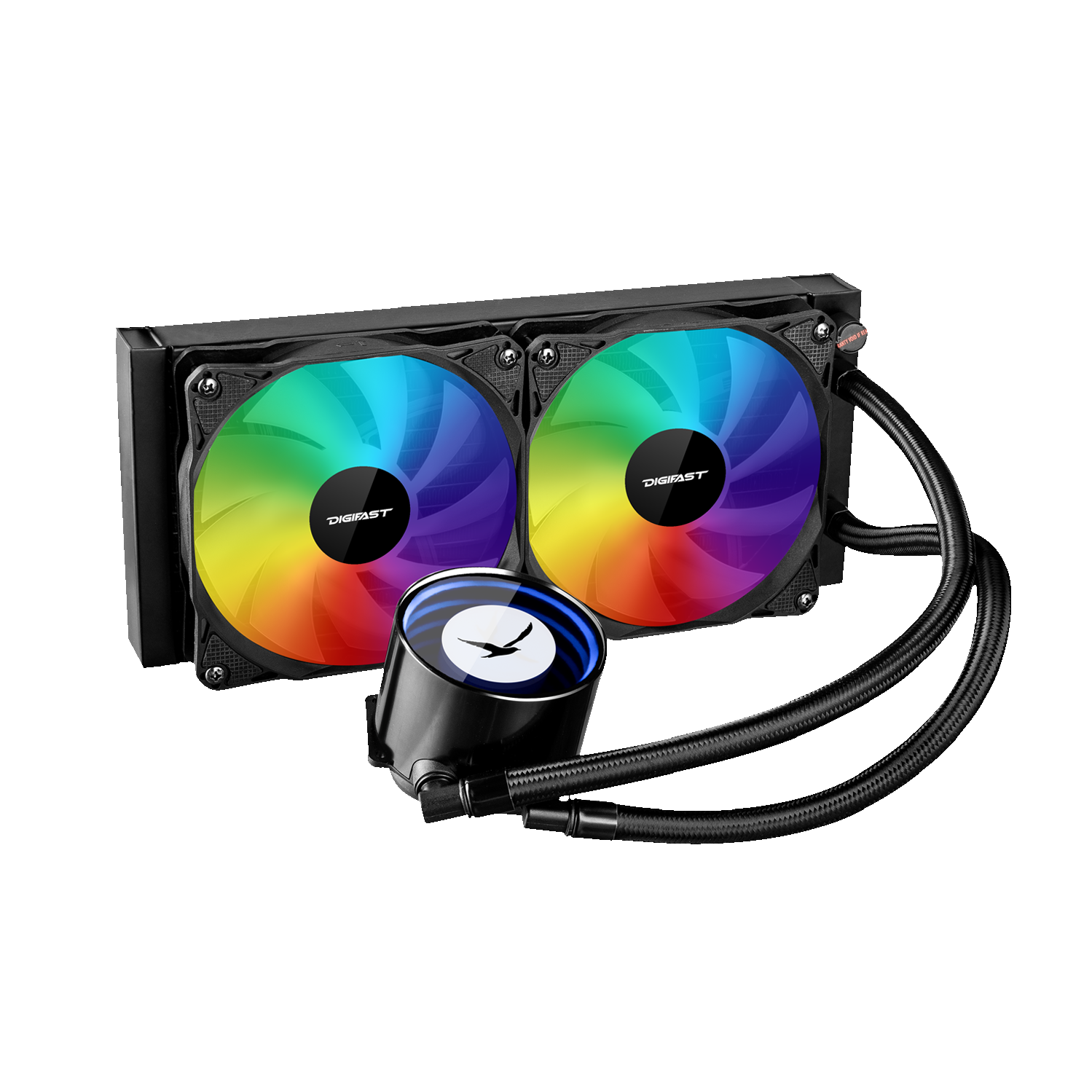 Digifast AIO Notos Liquid CPU Cooler N24 240 mm Radiator Sync AMD Intel