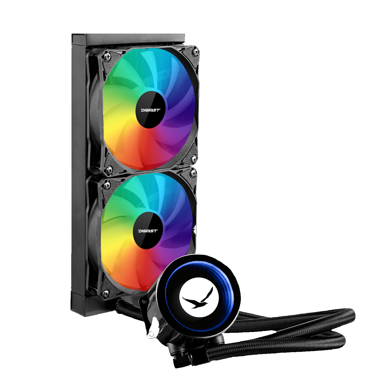 Digifast AIO Notos Liquid CPU Cooler N24 240 mm Radiator Sync AMD Intel