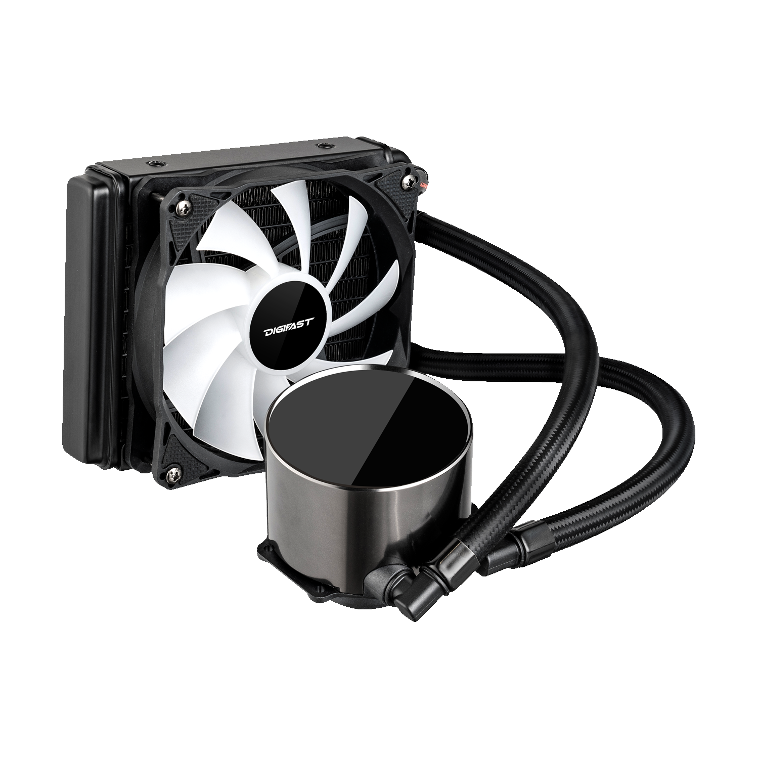 Digifast AIO Notos Liquid CPU Cooler N12 120 mm Radiator Sync AMD Intel