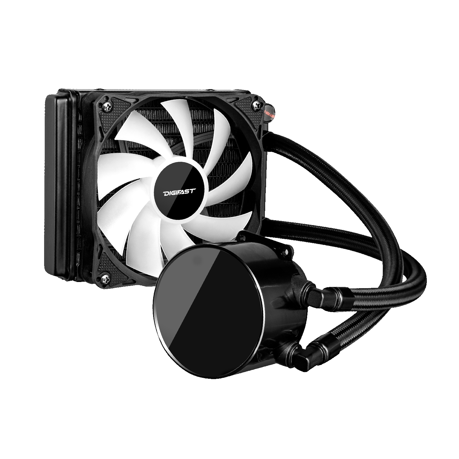 Digifast AIO Notos Liquid CPU Cooler N12 120 mm Radiator Sync AMD Intel