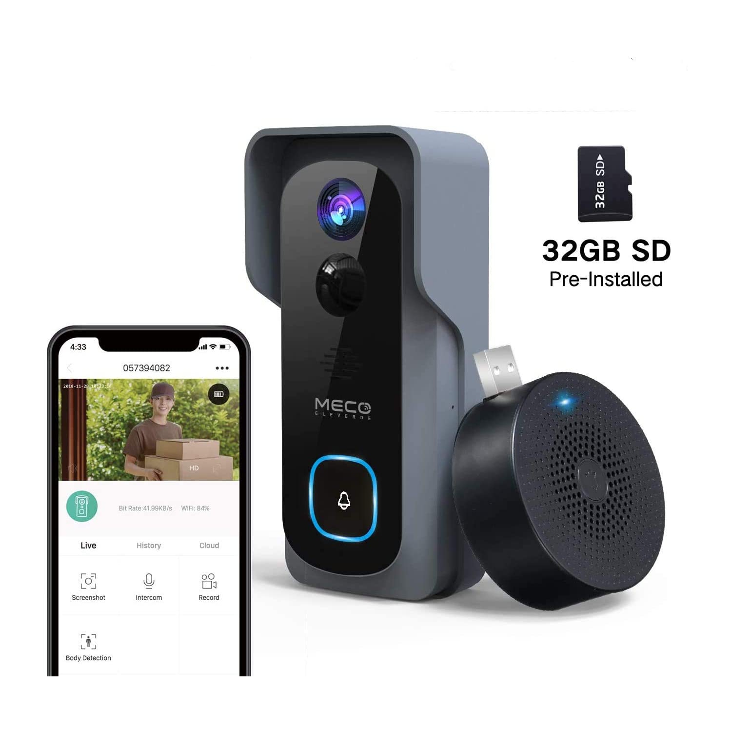 motion activated doorbell camera