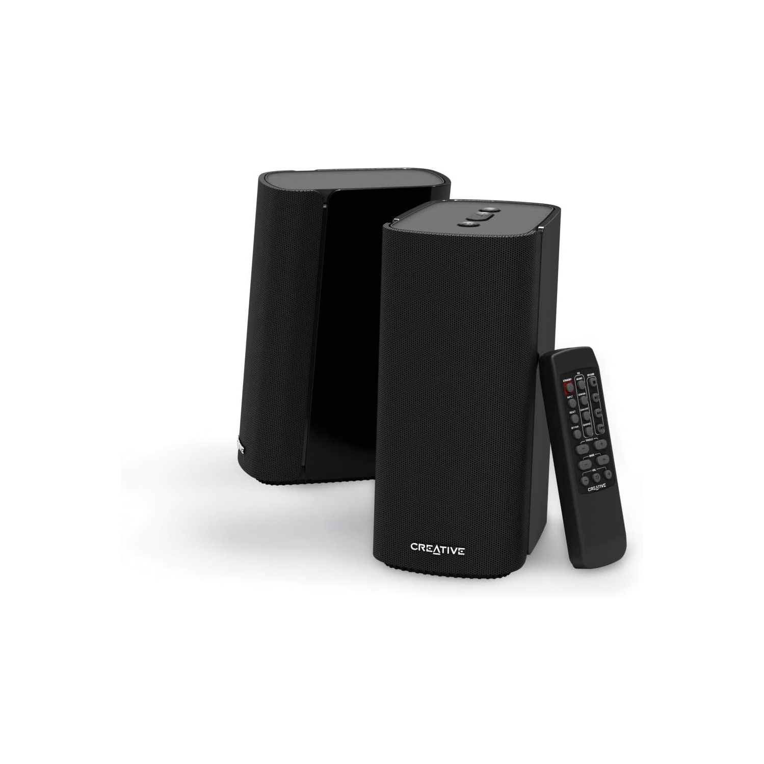 Creative Labs T100 Wireless 2.0 Speaker with Optical Input - Black