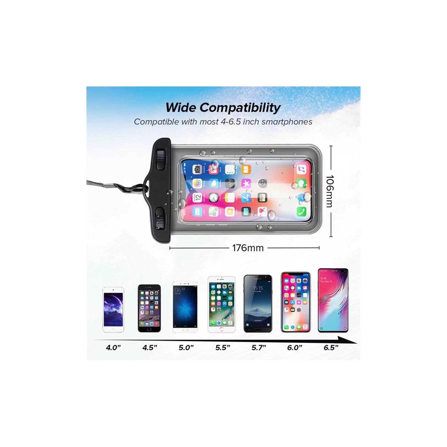 Universal Waterproof Case Swim Cover Pouch Bag Mobile Phone Coque Water Proof Case For iPhone