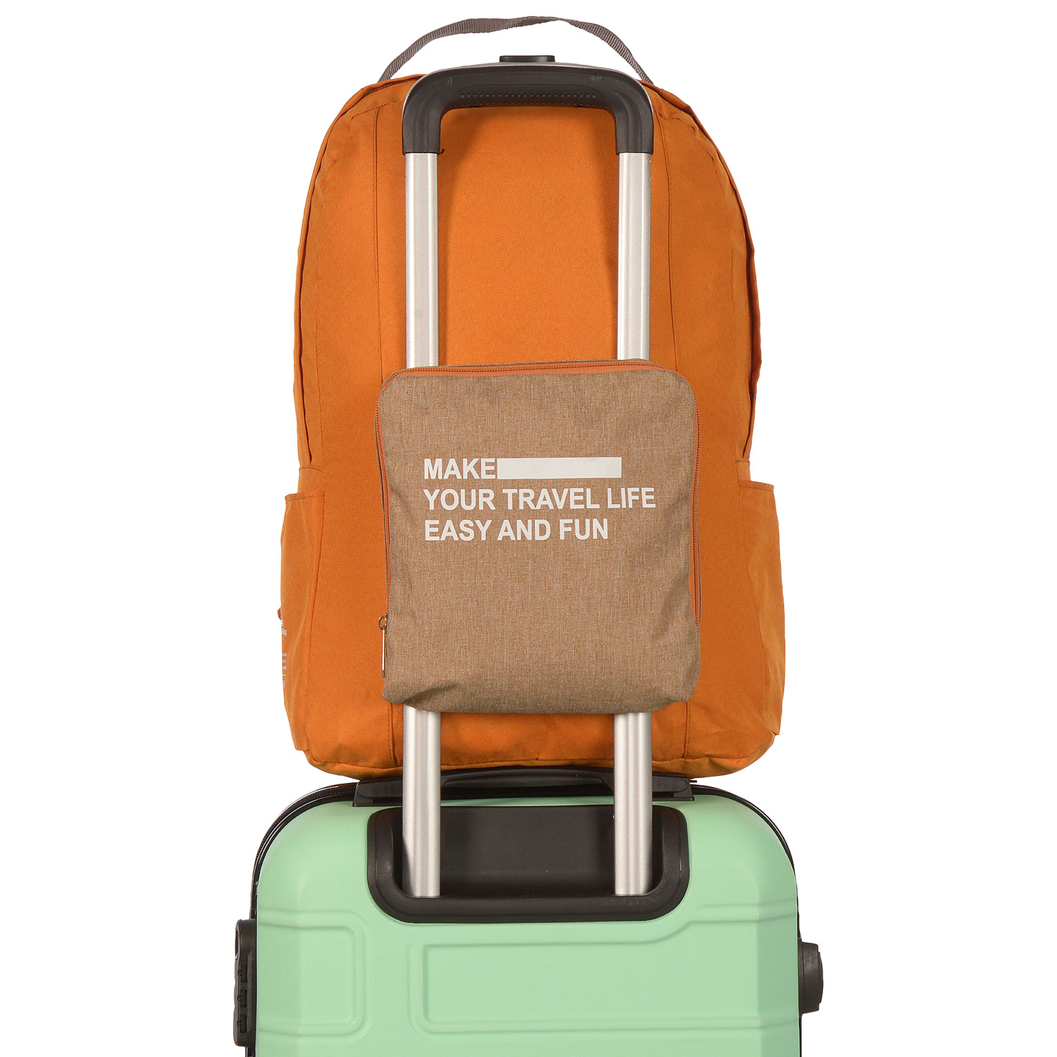 Nicci Foldable Travel Backpack - Yellow