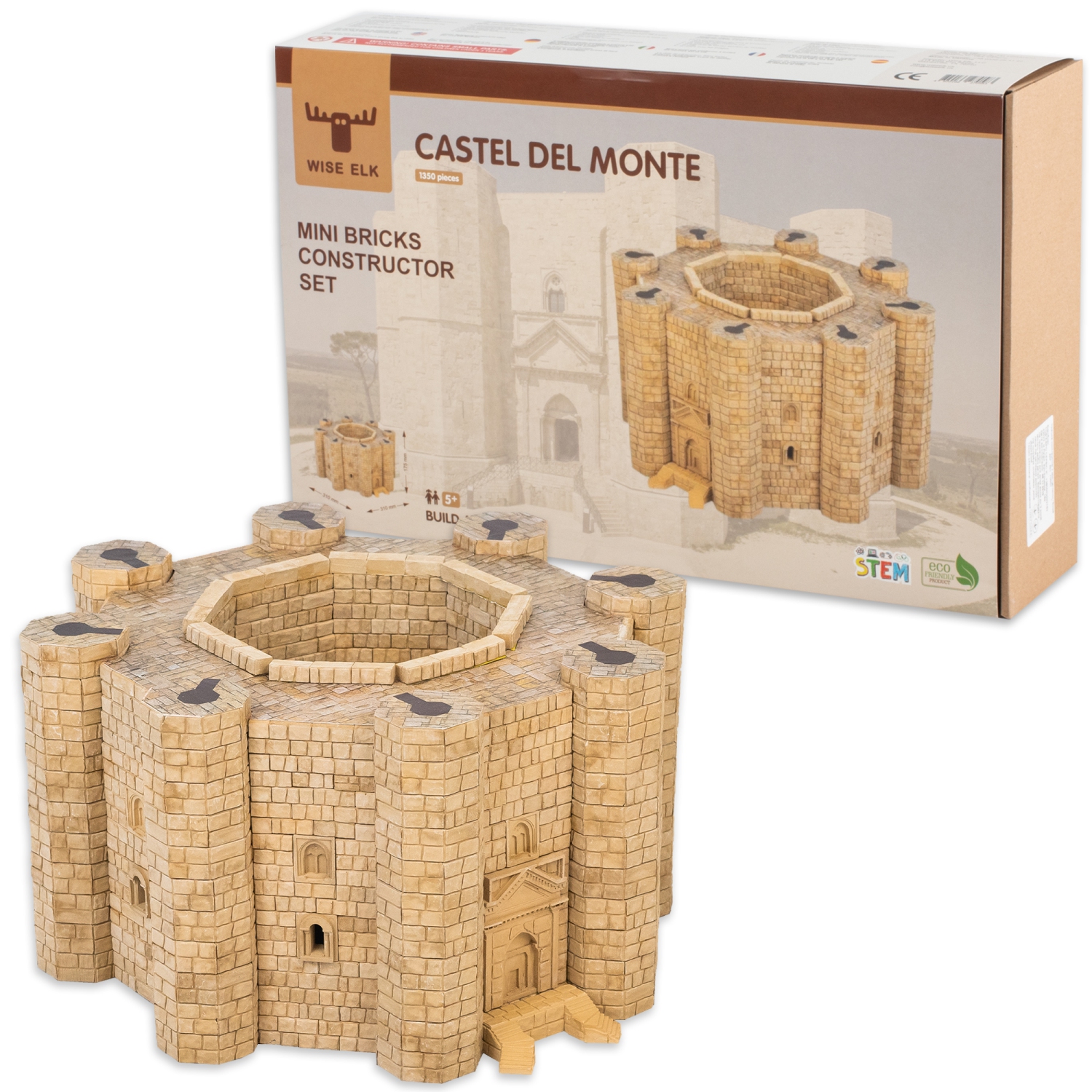 Wise Elk Mini Bricks Construction Set Castel Del Monte - 1500 pcs.