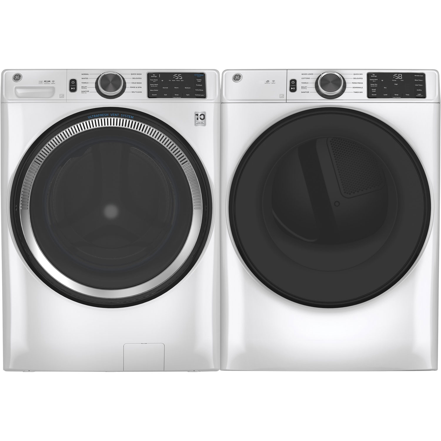 GE 7.8 Cu. Ft. Electric Dryer - White