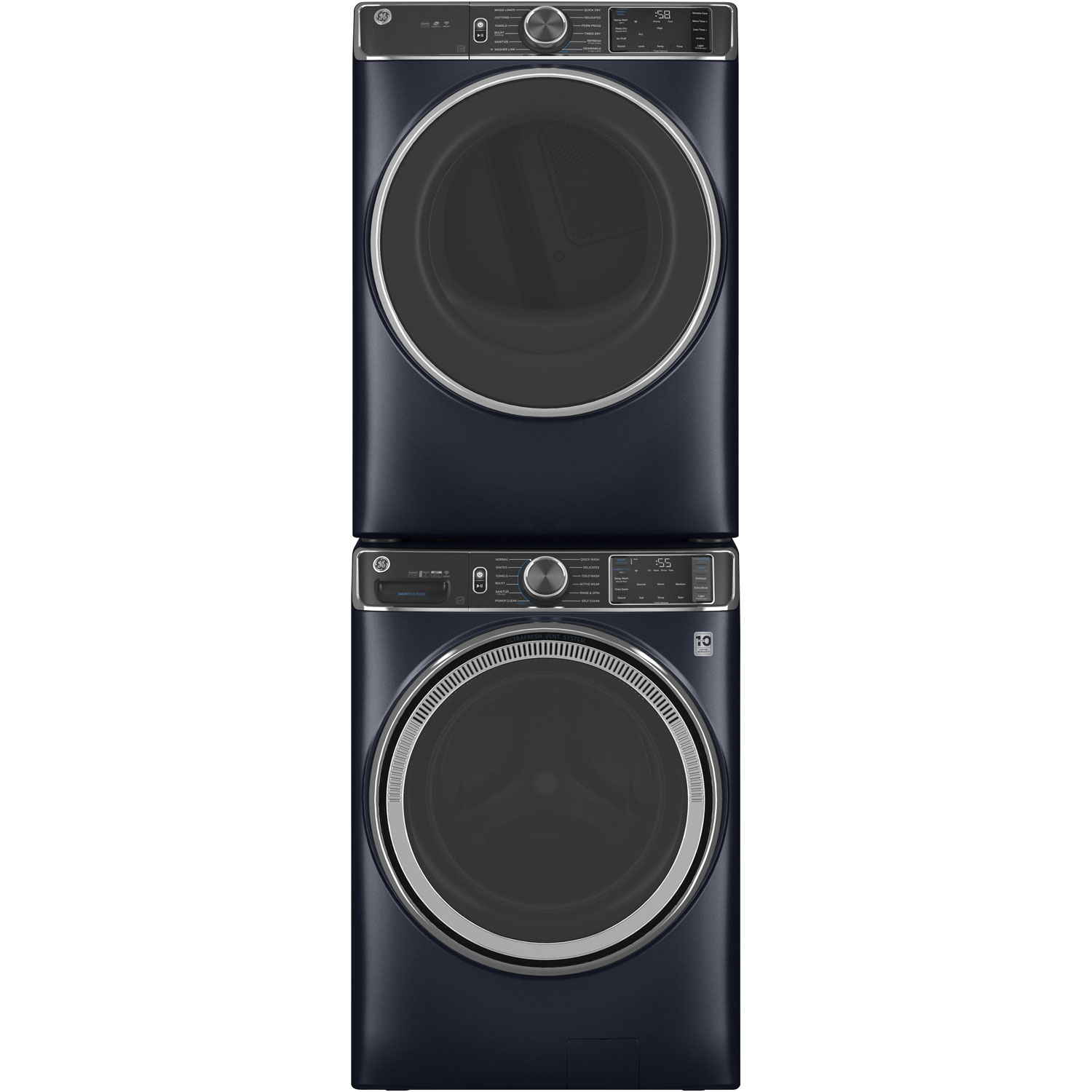 Sécheuse électrique à vapeur de 7,8 pi³ de GE - Bleu saphir