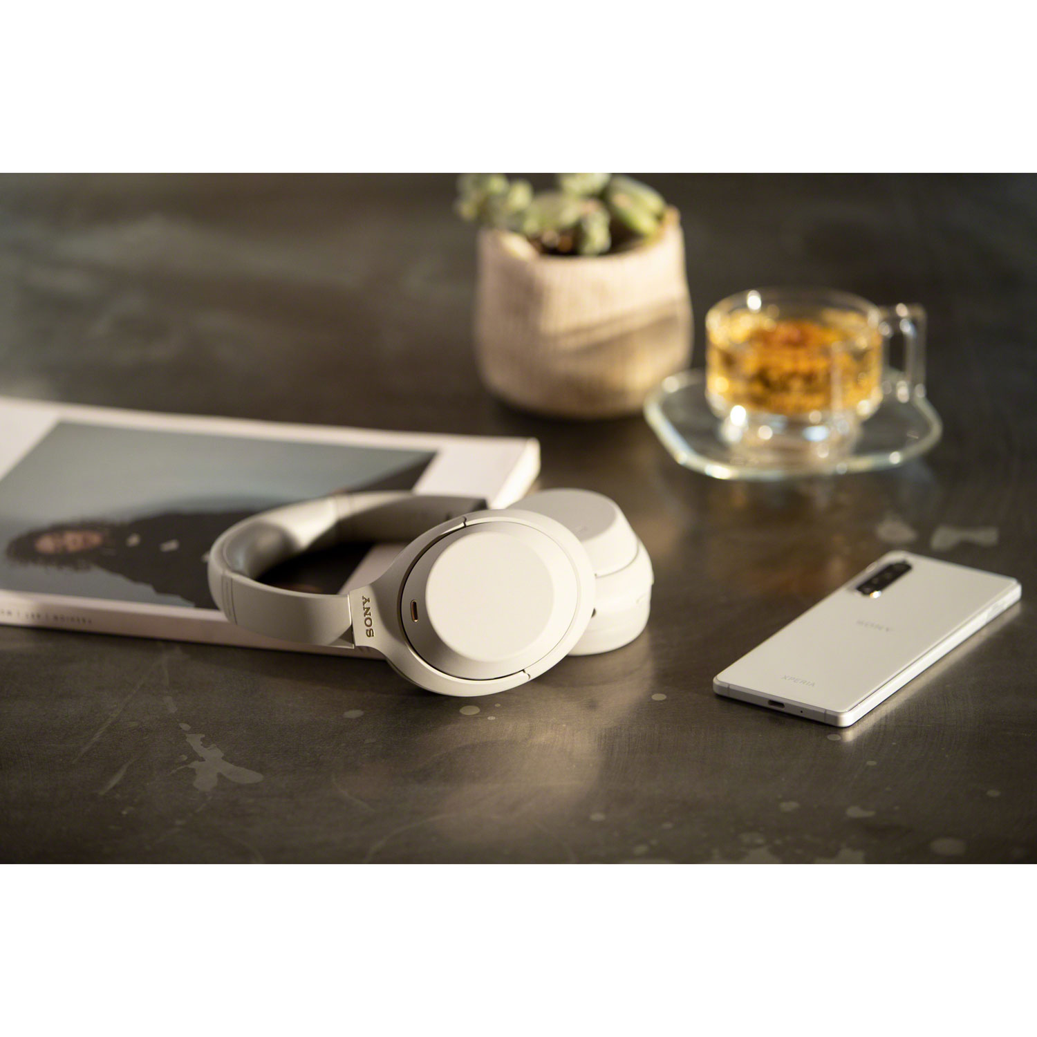 Sony WH-1000XM4 Over-Ear Noise Cancelling Bluetooth Headphones - Platinum Silver