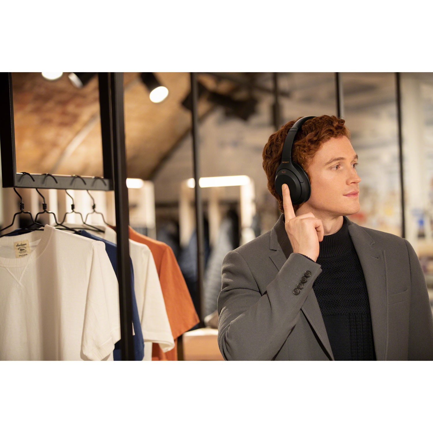 Sony WH-1000XM4 Over-Ear Noise Cancelling Bluetooth Headphones - Black