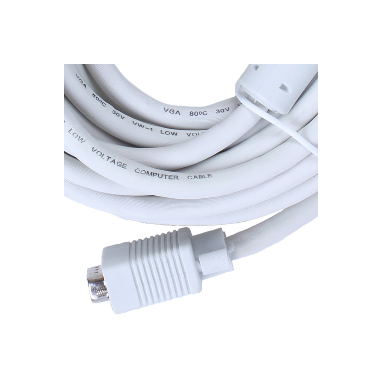 axGear 130 ft VGA à VGA mâle à mâle câble M-M 15 broches SVGA moniteur LCD LED WIRE 40M