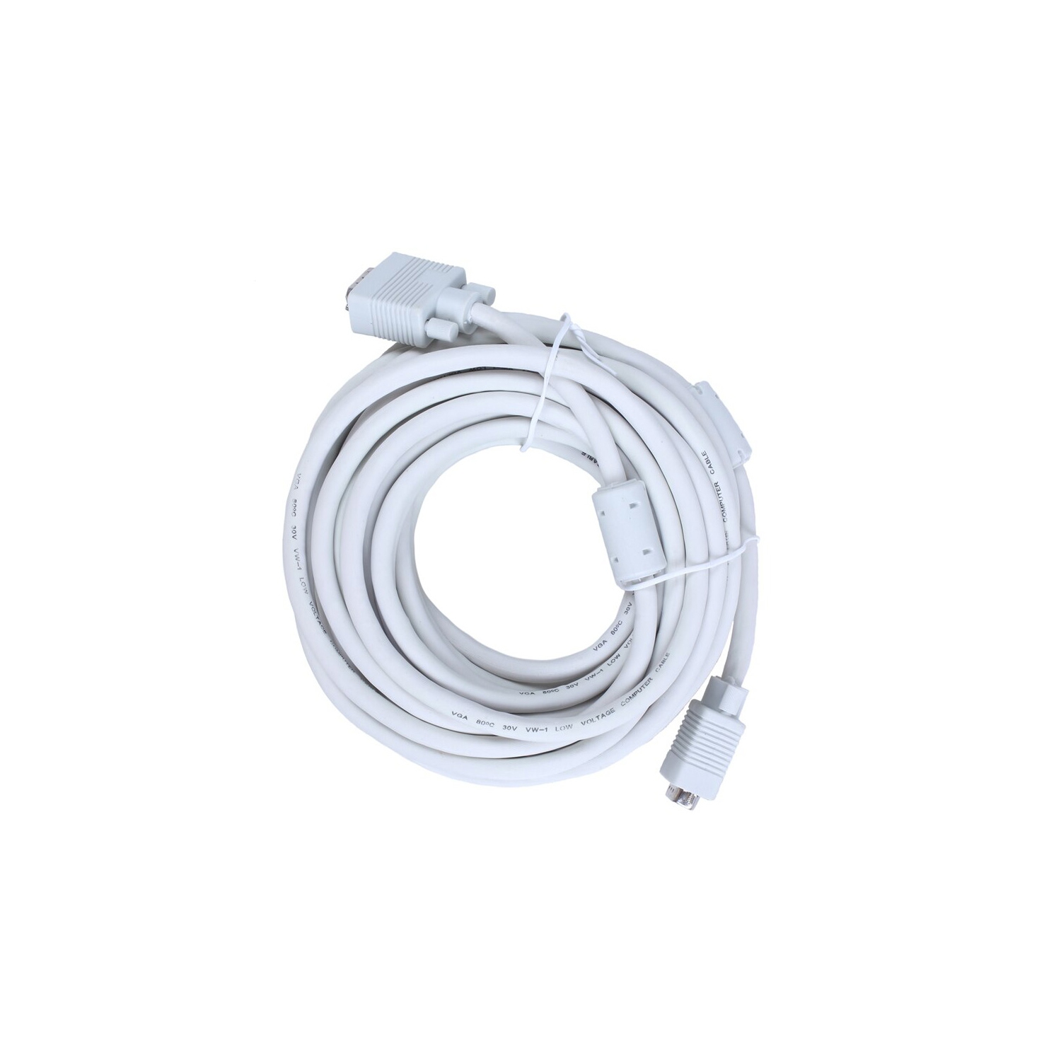 axGear 130 ft VGA à VGA mâle à mâle câble M-M 15 broches SVGA moniteur LCD LED WIRE 40M