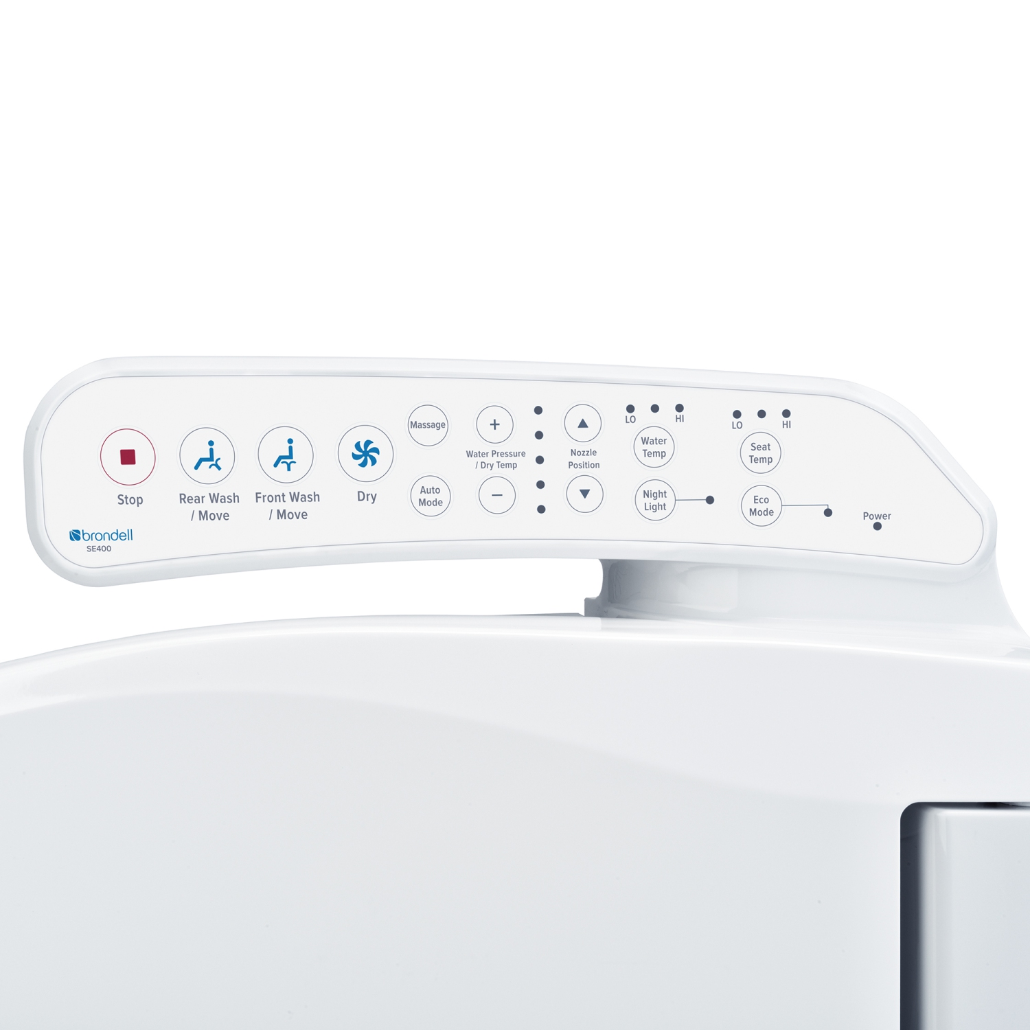 Brondell Swash SE400 Advanced Bidet Seat, Elongated White - FREE SHIPPING