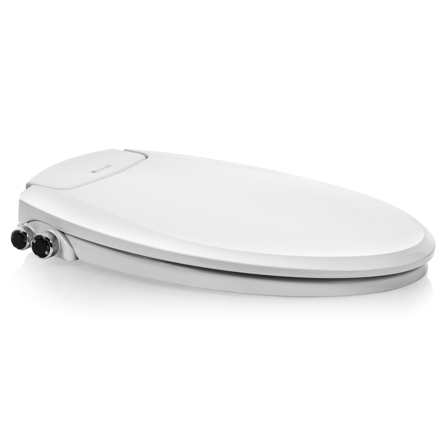 Brondell Swash EcoSeat à siège biTemp non électrique, rond, blanc, EXPÉDITION GRATUITE