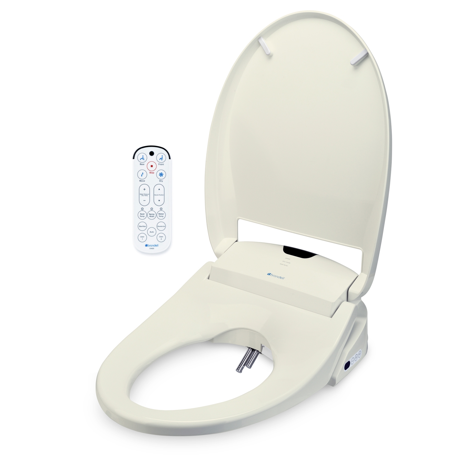 Brondell Swash 1400 Luxury Bidet Toilet Seat, Round Biscuit - FREE SHIPPING