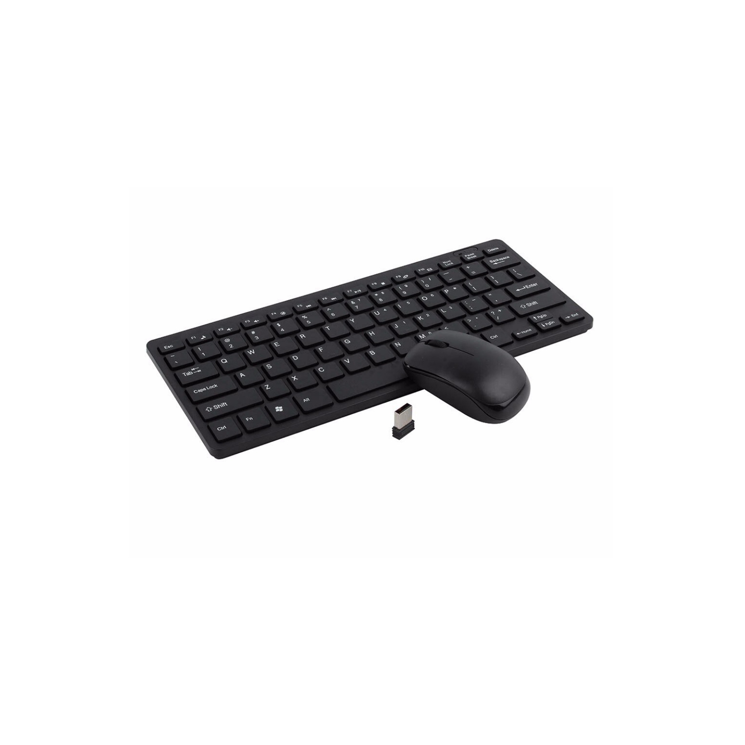 Ensemble avec mini clavier sans fil et souris optique sans fil 2,4 GHz d’axGear, ultra-mince