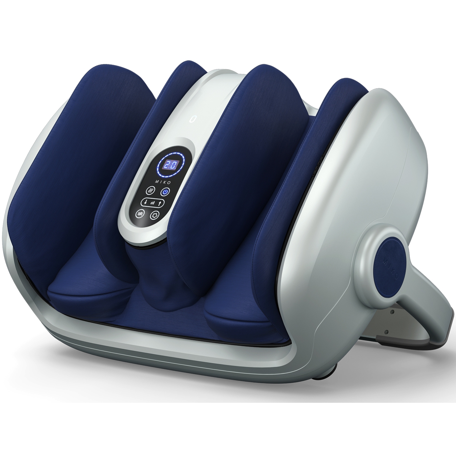 Miko Shiatsu Foot, Calf, and Ankle Massager with Heat - Silver