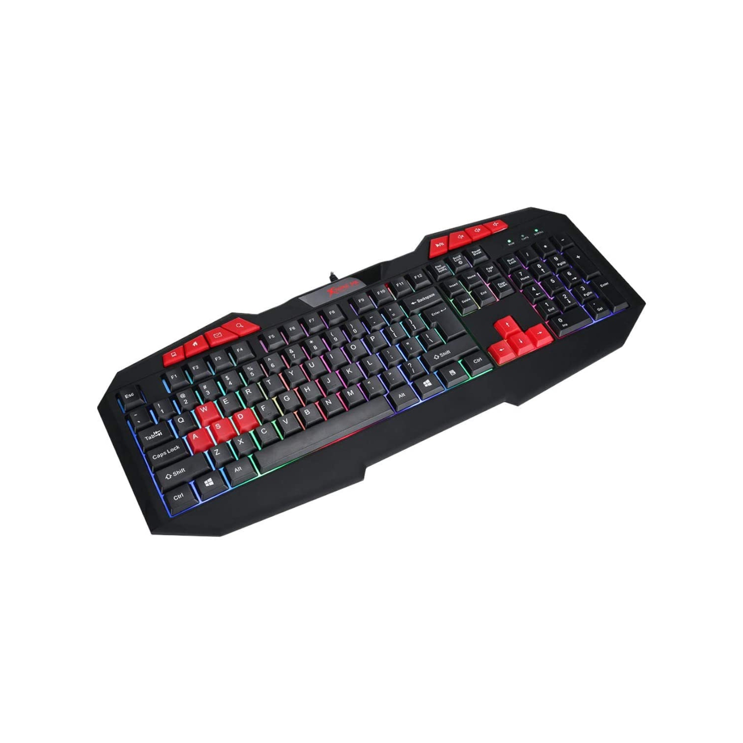 Xtrike Me Rainbow Backlit Gaming Keyboard and Mouse Combo MK-503 KIT, Membrane 112 Keys Switch Rating 10 Million USB
