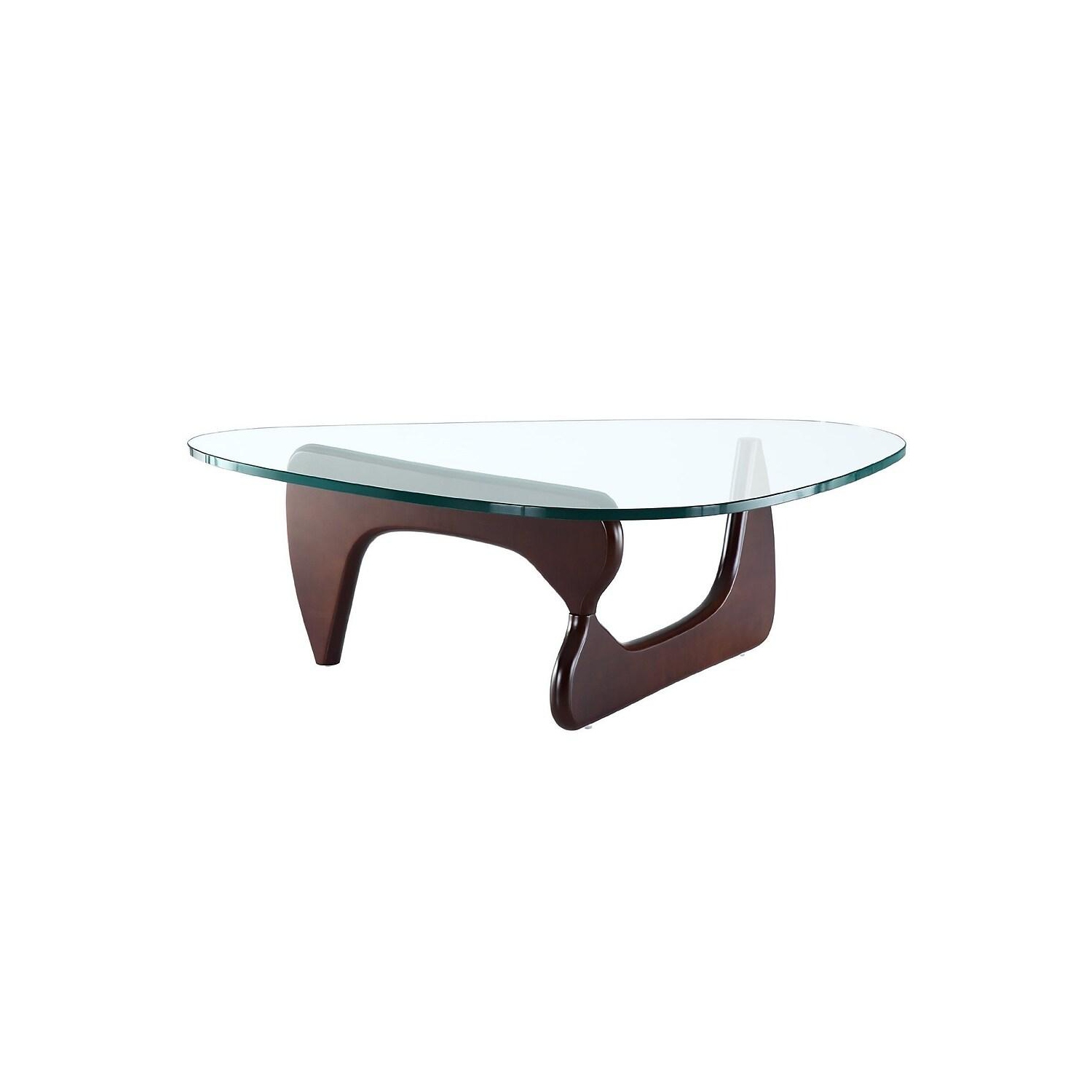 Exclusive Isamu Noguchi Table basse noyer foncé finition de base