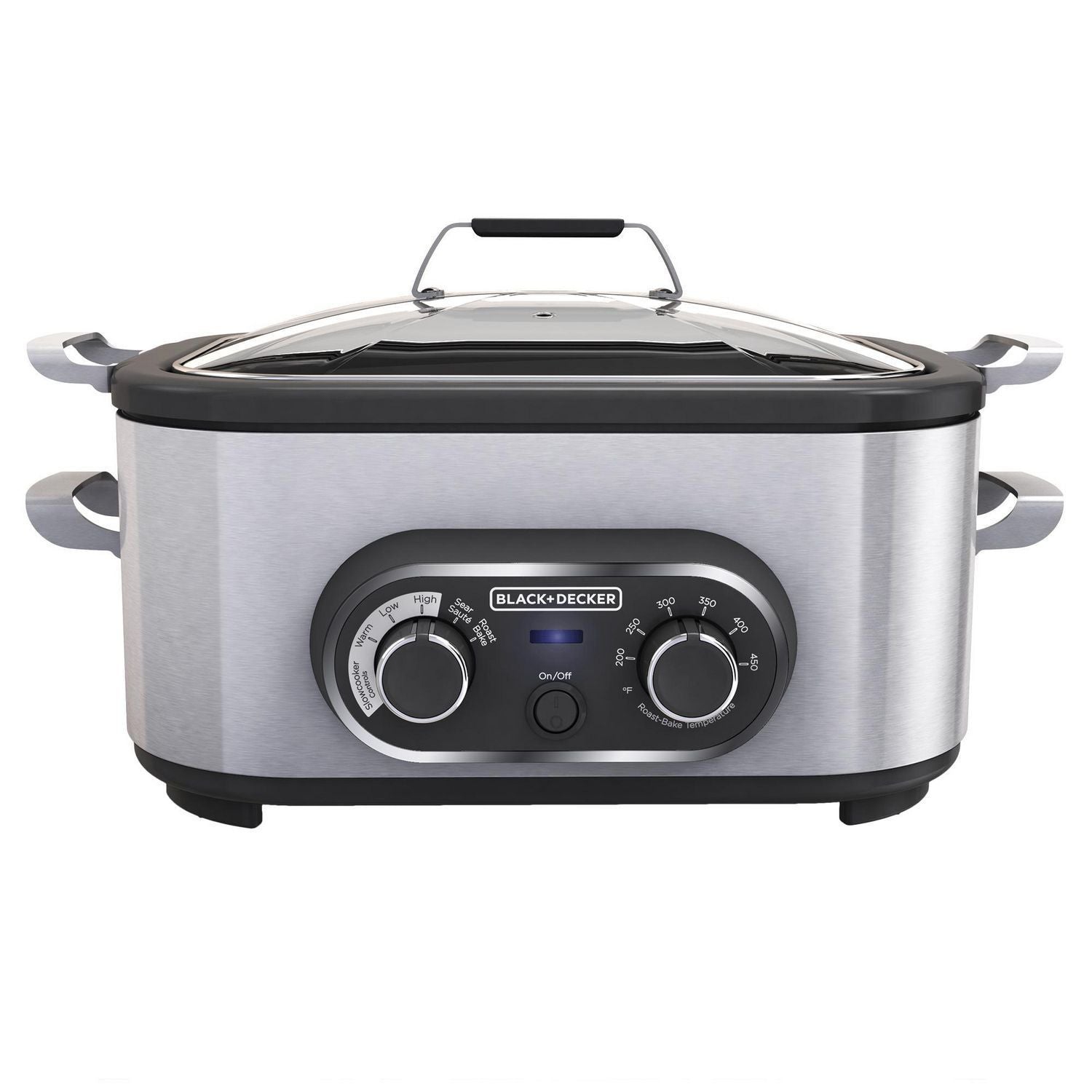 Black + Decker - Multi-Cooker with Removable Pot, Stainless Steel