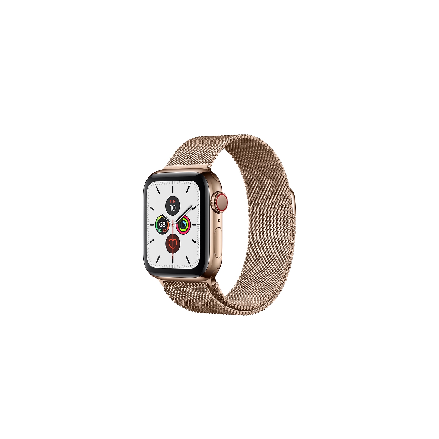 Apple Watch Series 5 40mm - Gold Stainless Steel Case with Gold Milanese Loop Band - Open Box