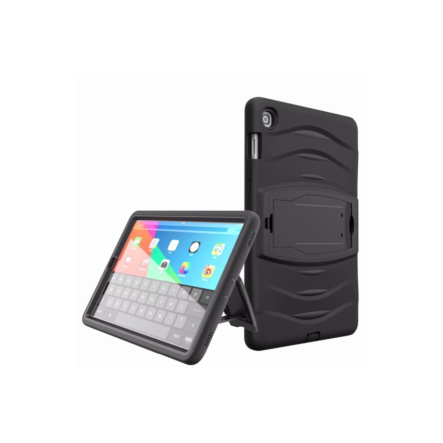 【CSmart】 Shockproof Heavy Duty Rugged Defender Case Kickstand Cover for Samsung Galaxy Tab S5e 10.5" 2019, T720 T725, Black