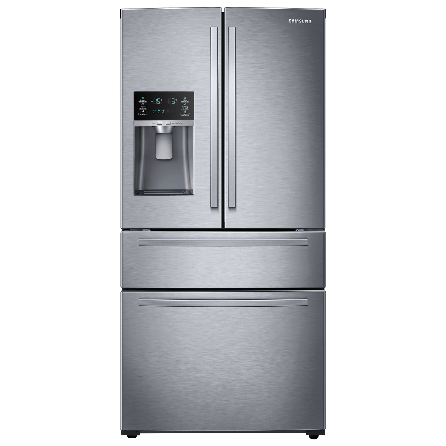 Samsung 33" 24.7 Cu. Ft. French Door Refrigerator with Water Dispenser (RF25HMIDBSR) - Stainless