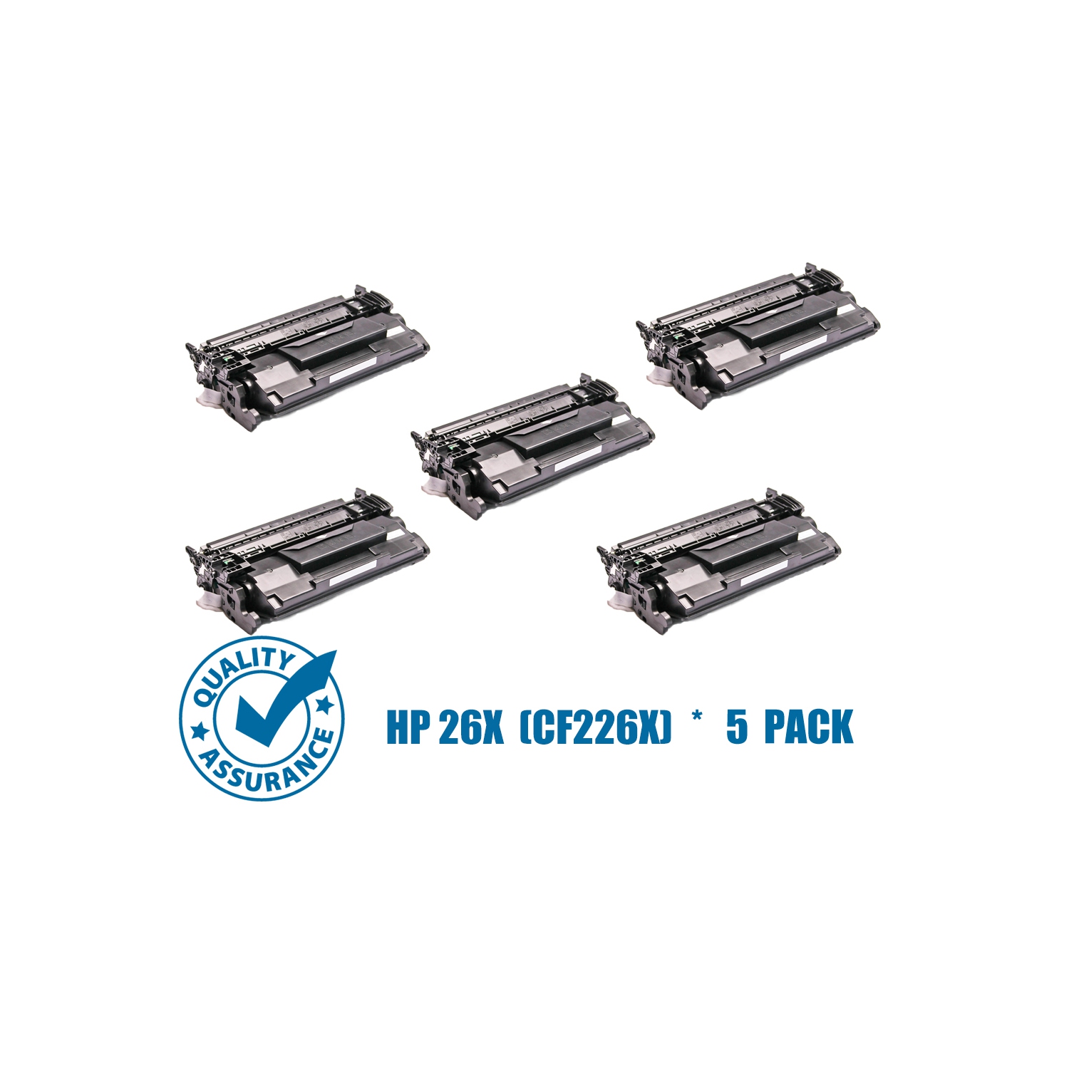 Printer Pro™ Compatible Replacement for 5 Pack HP 26X/CF226 Black Toner Cartridge for HP Printer M402d M402dn M402n MFP M426dw M426fdn M426fdw