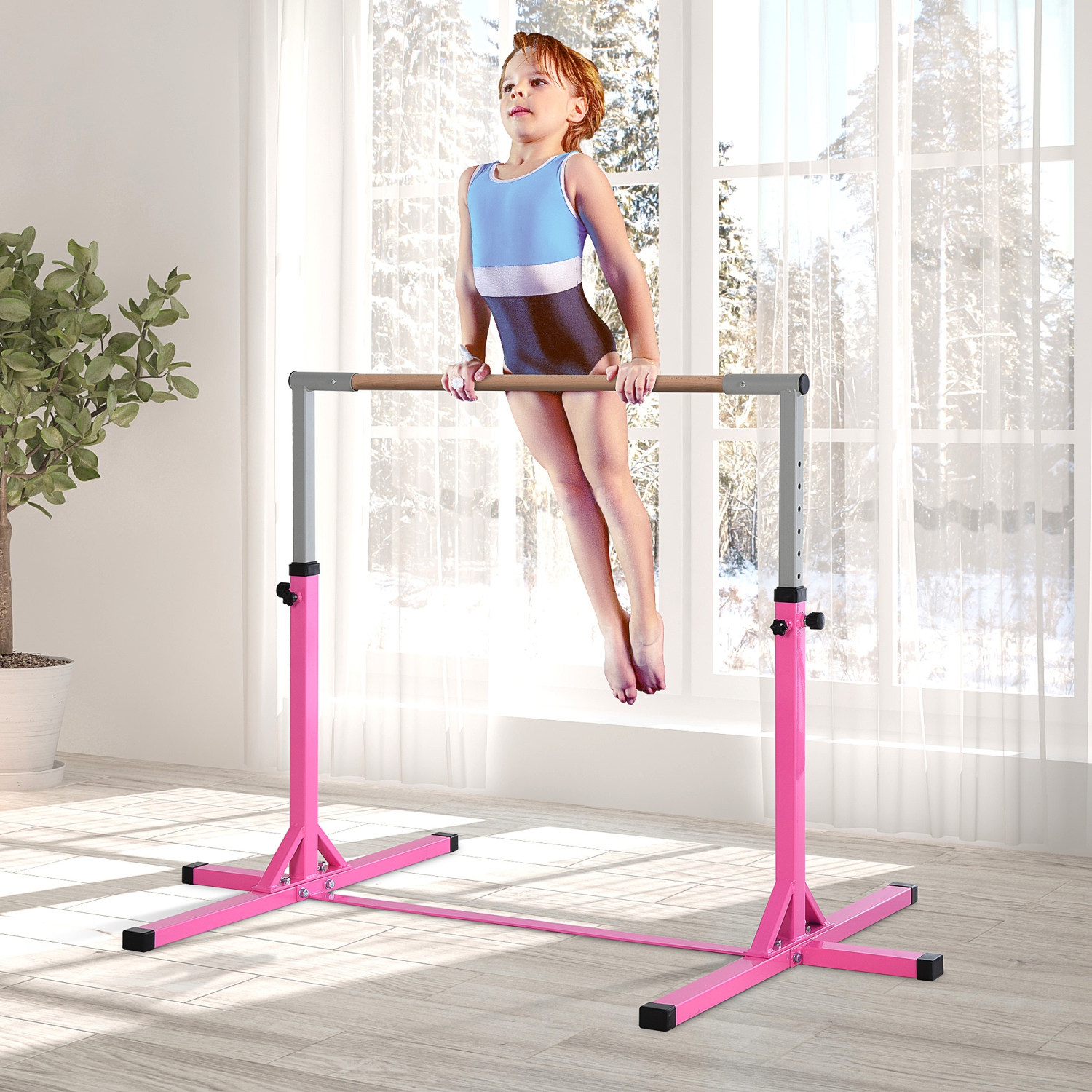 Barre de gymnastique horizontale réglable pour enfants Kip Home
