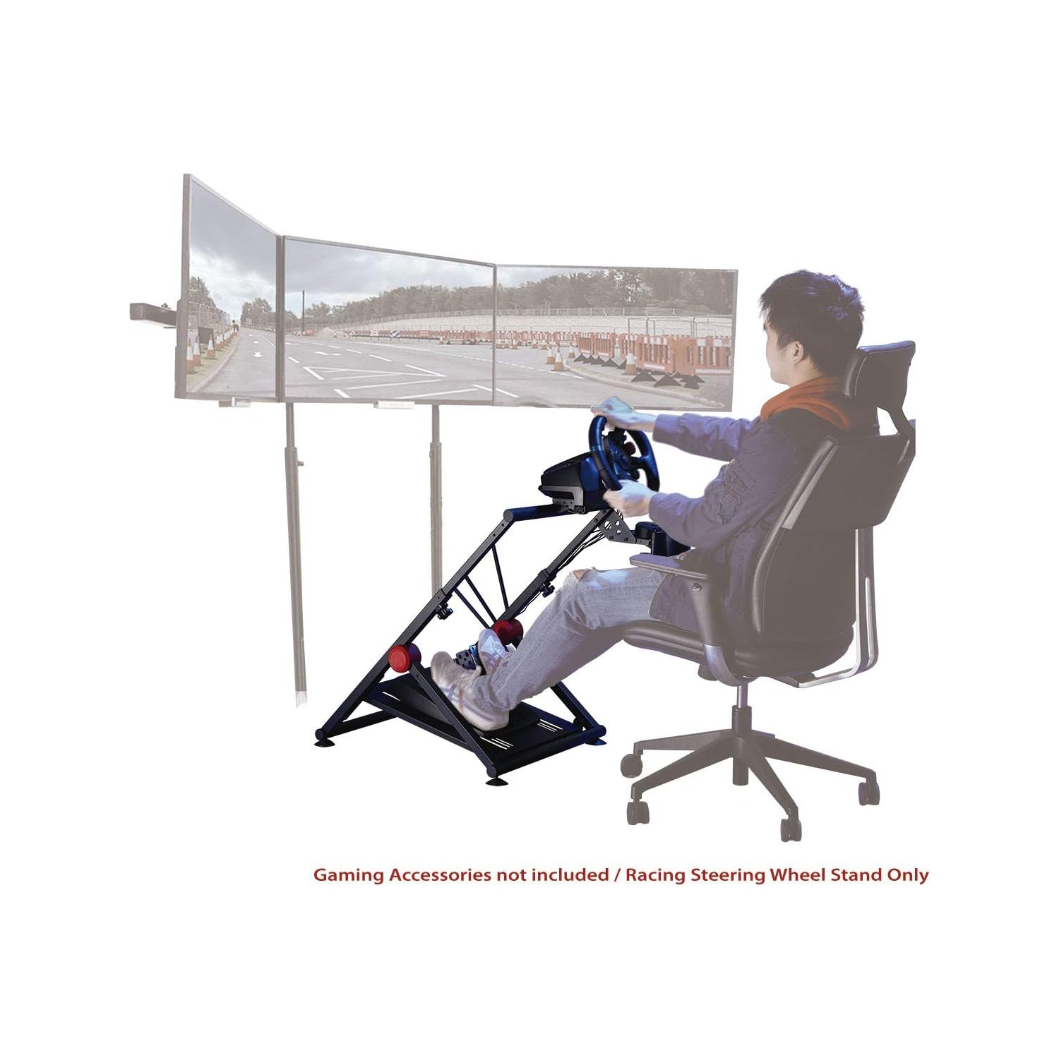 Support de volant de course pliable à hauteur réglable RC-GTF1/SWS-04 de Boost Industries pour joueurs