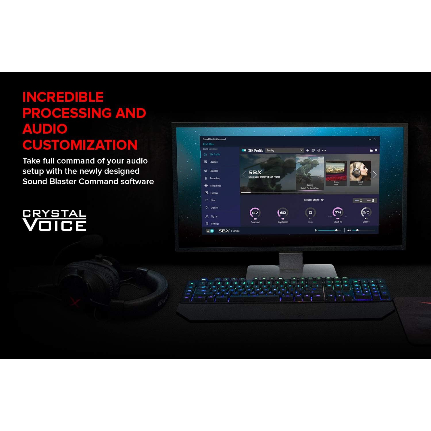 Carte son PCIe Sound BlasterX AE-5 plus de Creative - Noir -