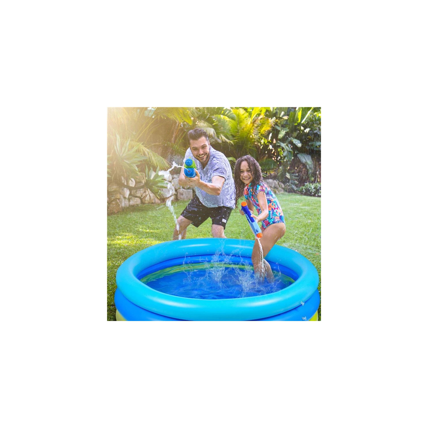 Joyjoz Large Pool Inflatable Swimming Pool Outdoor Ground for Family and Kids above 3+