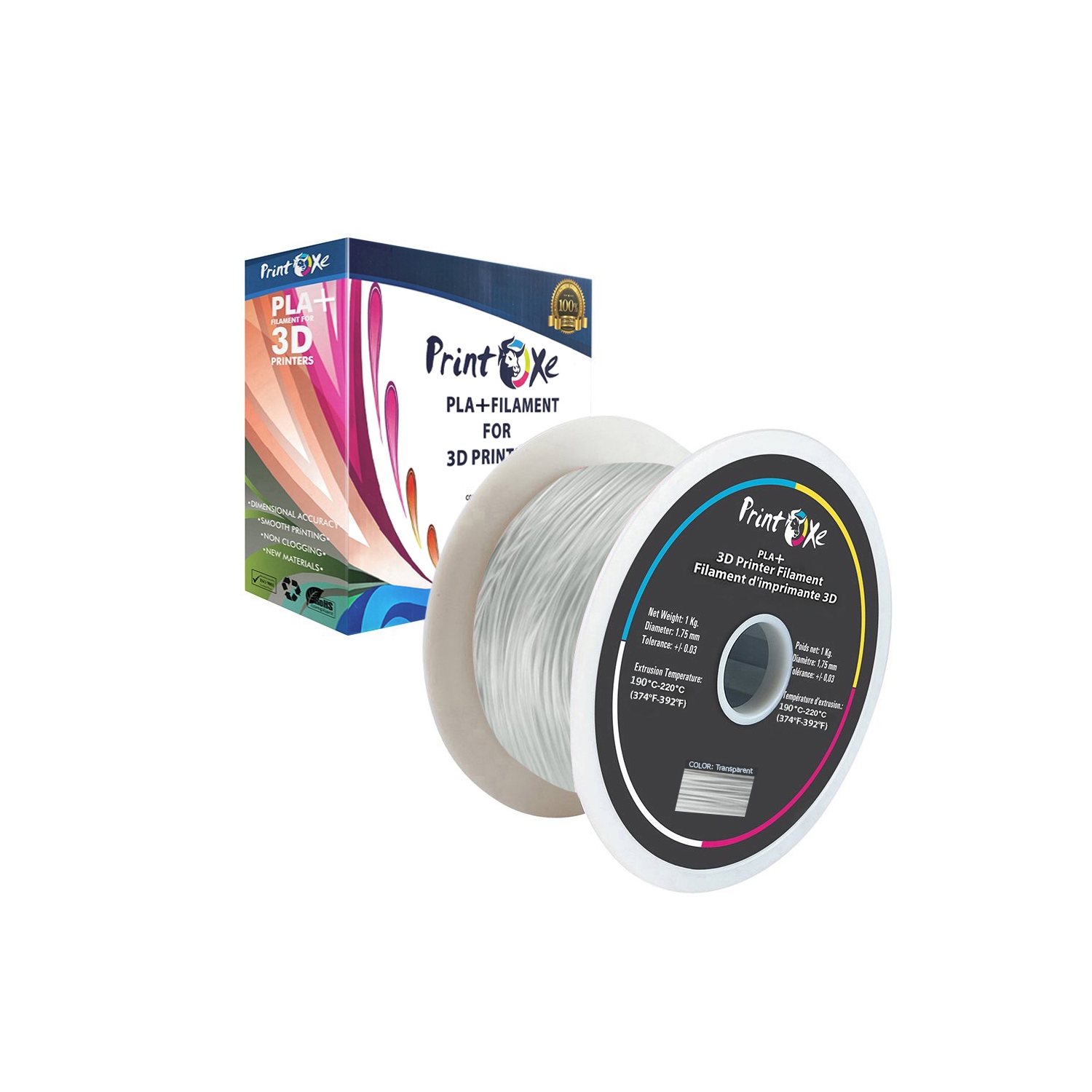 3D PLA Like Silk Red Colour Printer Filament 1.75 mm Diameter - 1 Kg Net on Spool Dimensional Accuracy +/- 0.03 mm | PRINTOXE® Brand