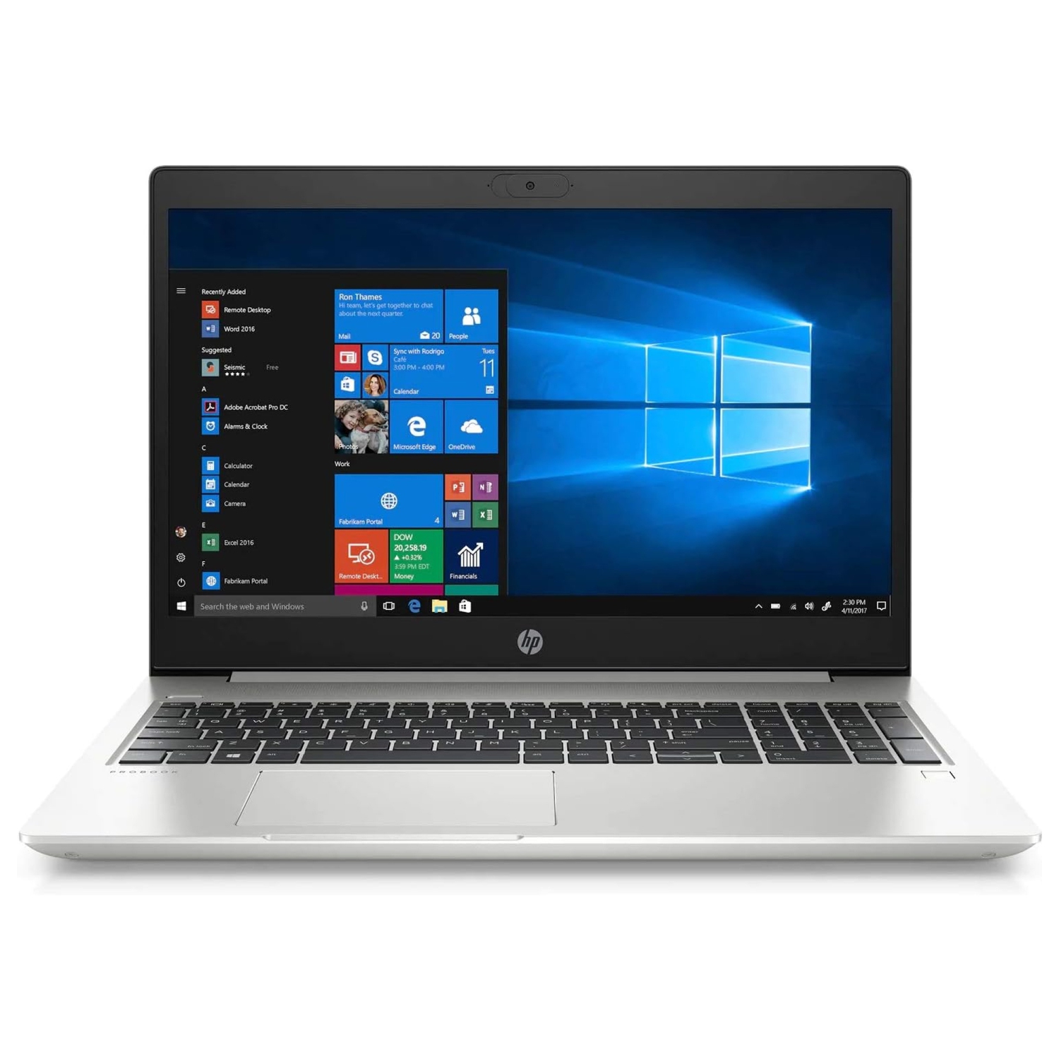 HP ProBook 450 G7 15.6" Notebook - 1920 x 1080 - Core i5 i5-10210U - 8 GB RAM - 256 GB SSD - Pike Silver