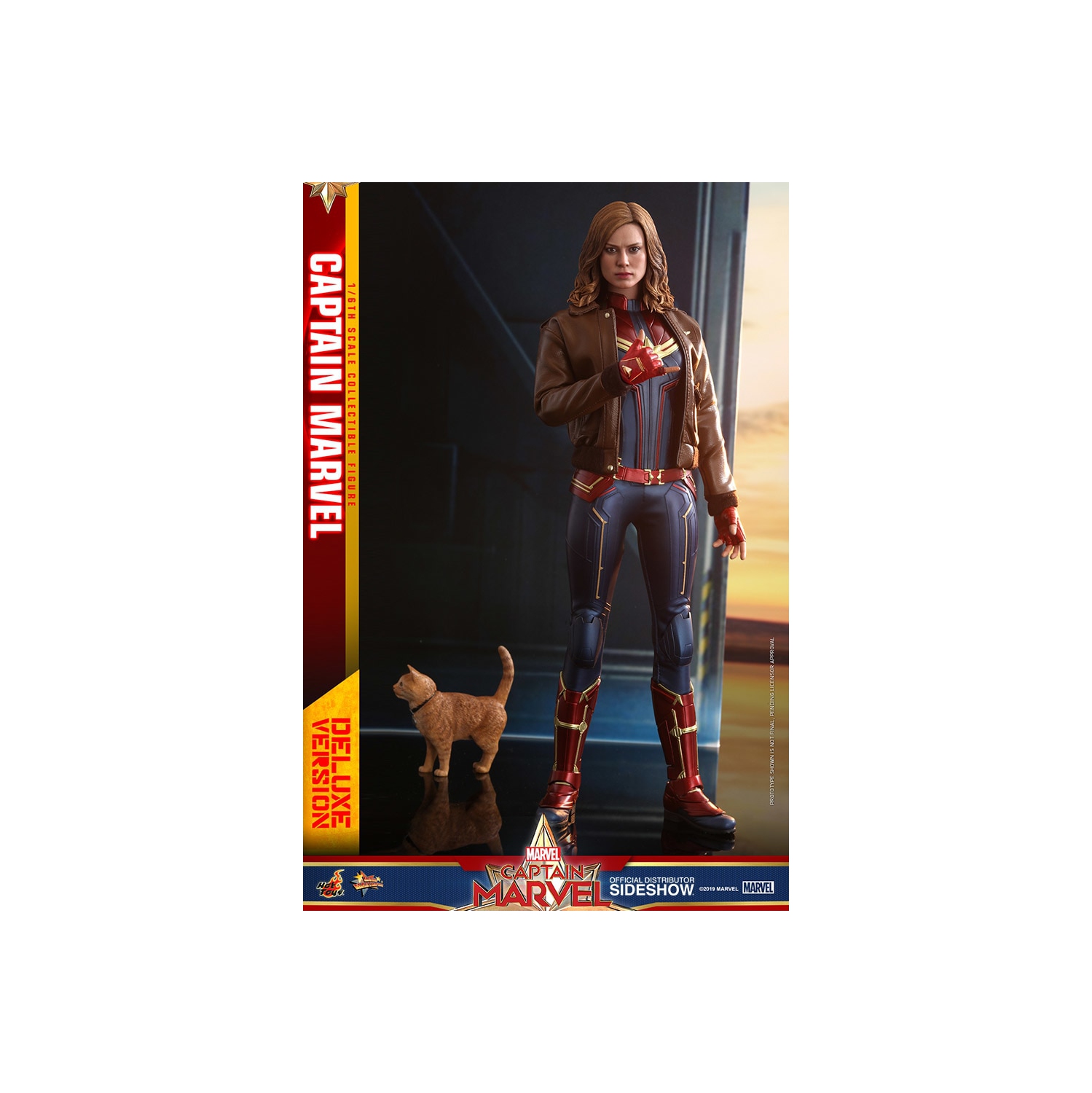 Captain Marvel 12 Inch Action Figure Movie Masterpiece 1/6 Scale Series - Captain Marvel Deluxe Version Hot Toys 904311