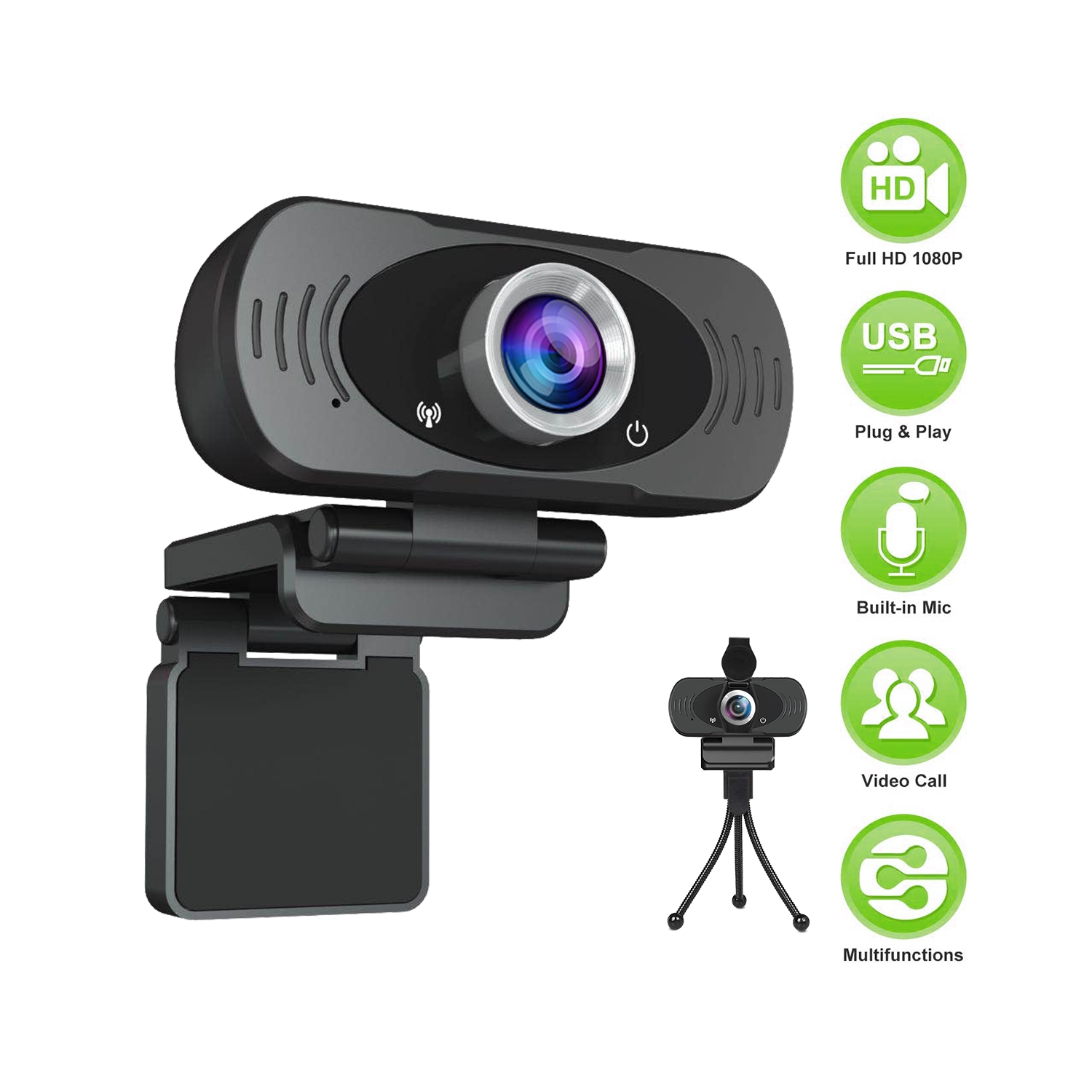  60Fps Autofocus Webcam-HD 1080P Computer Camera With Microphone  For Desktop,Streaming Webcam with Beauty Effect For Gaming Conferencing,Web  Camera Mac Windows PC Laptop Xbox Skype OBS Twitch  : Electronics