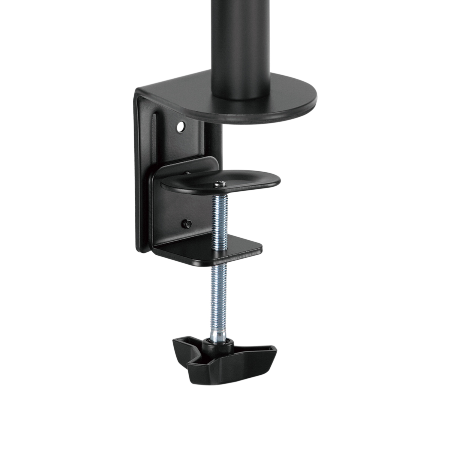 Amer Mounts Single Monitor C-Clamp Desk Mount Fully Adjustable/Tilt/Articulating For 17"-32" Screens - EZCLAMP