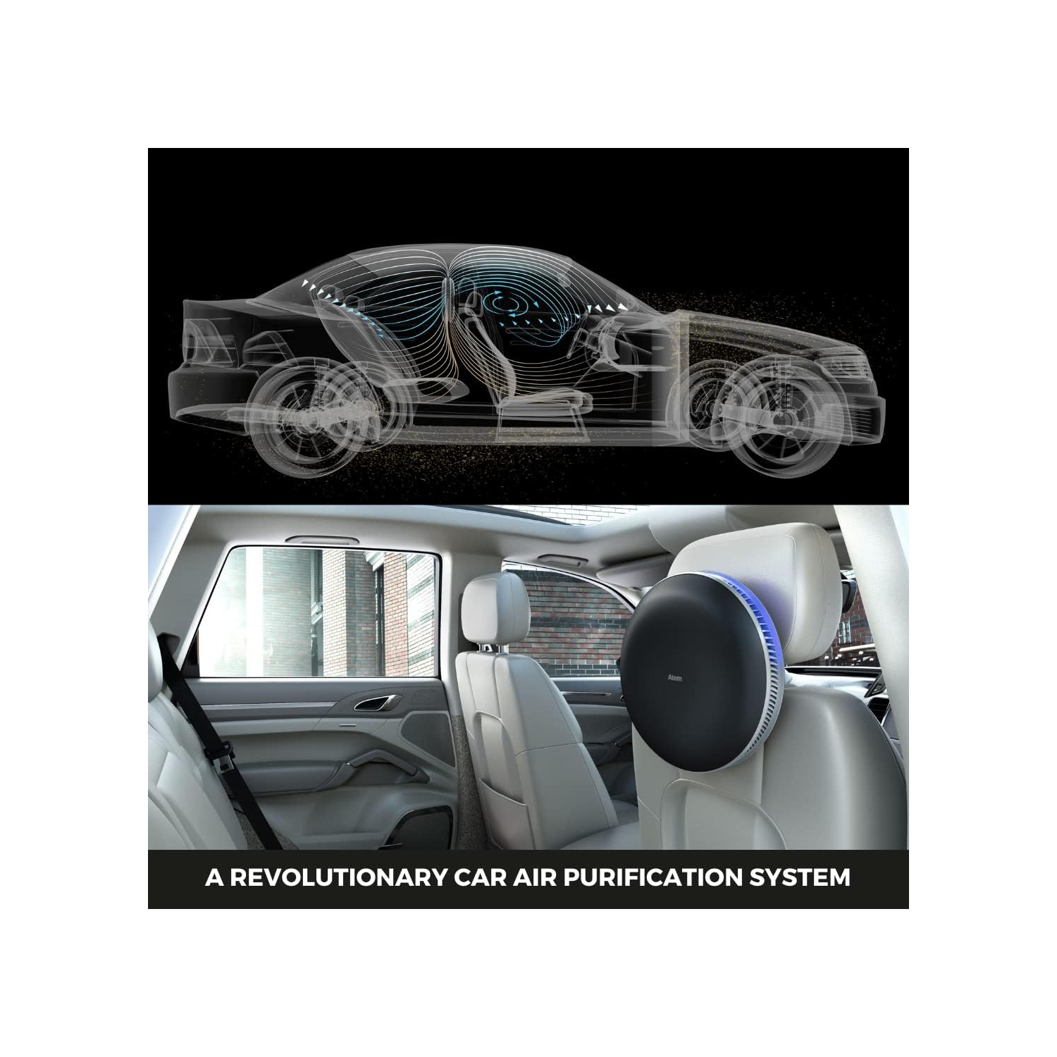 Purificateur d’air portatif HEPA pour voiture IQAir, filtres pour la pollution, les odeurs, les gaz, les vapeurs de voiture, Et l'asthme, idéal pour