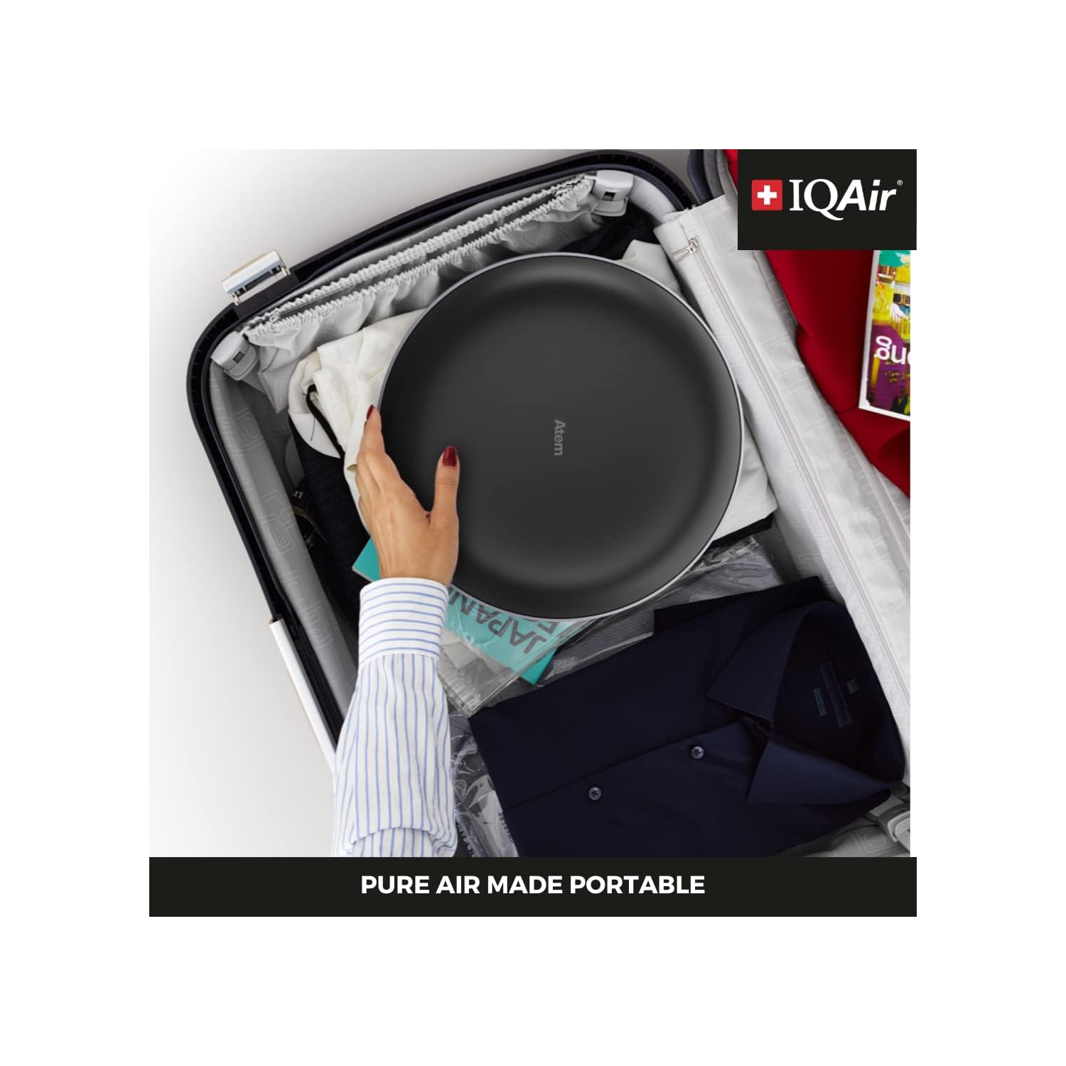 IQAir Atem Desk Personal HEPA Air Purifier for Allergies, Pet Dander, Asthma, Pollen, and Dust, up to 150 sq.ft. Coverage, Perfect for Desk, Office