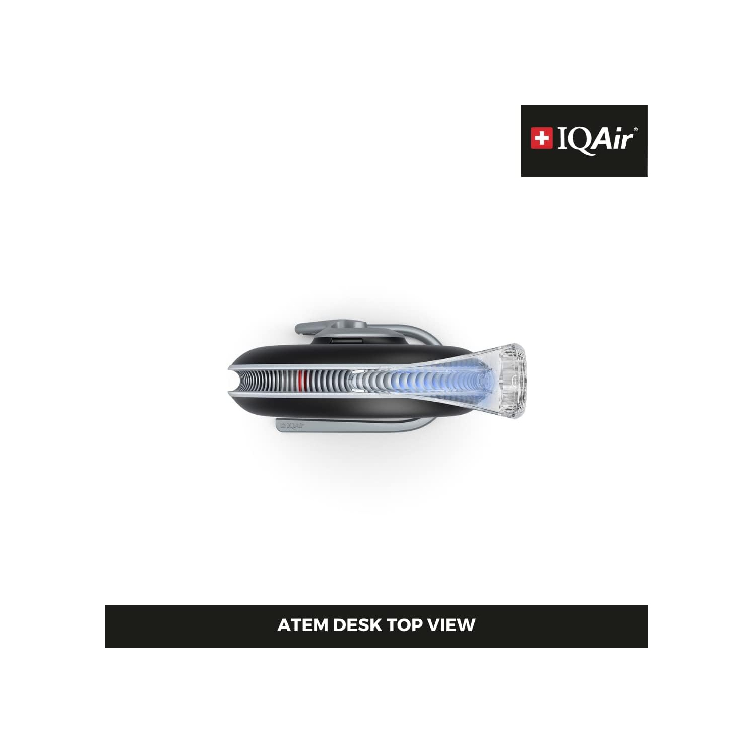 IQAir Atem Desk Personal HEPA Air Purifier for Allergies, Pet Dander, Asthma, Pollen, and Dust, up to 150 sq.ft. Coverage, Perfect for Desk, Office