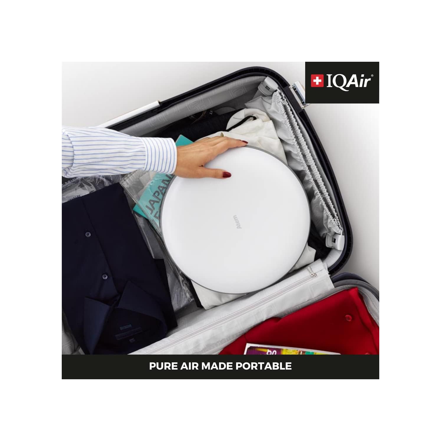 IQAir Atem Desk Personal HEPA Air Purifier for Allergies, Pet Dander, Asthma, Pollen, and Dust, up to 150 sq.ft. Coverage, Perfect for Desk, Office