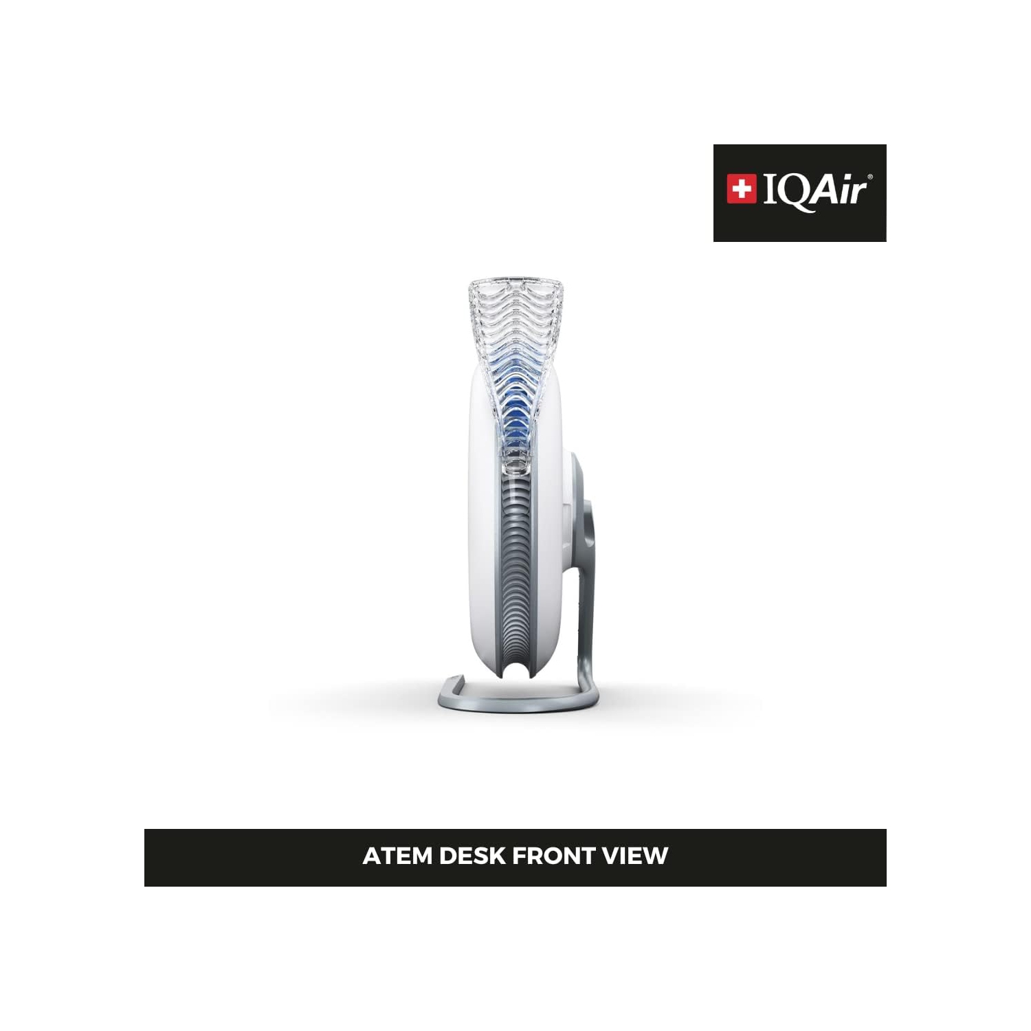 IQAir Atem Desk Personal HEPA Air Purifier for Allergies, Pet Dander, Asthma, Pollen, and Dust, up to 150 sq.ft. Coverage, Perfect for Desk, Office